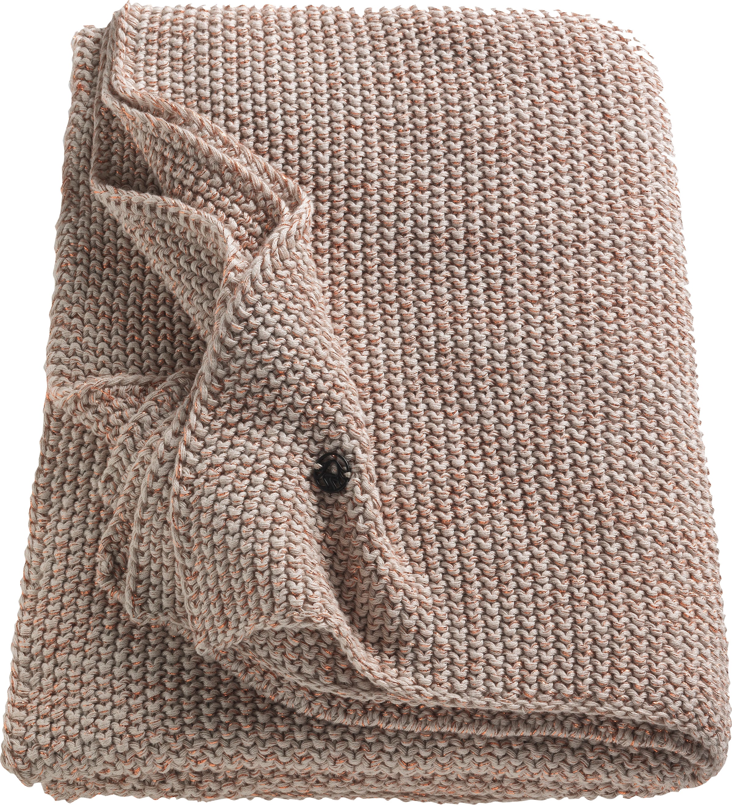 Wohndecke »Moscow Mule Knitted«, mit metallisierten Fasern LUREX®, Kuscheldecke