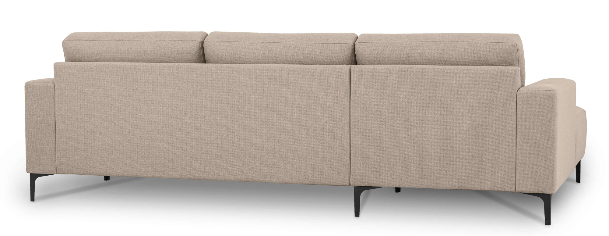 Home affaire Ecksofa »Tournon, L-Form, Breite 262 cm, Webstoff, Chenille«, Designsofa im nordischen Stil, Wellenunterfederung, Metallfüsse