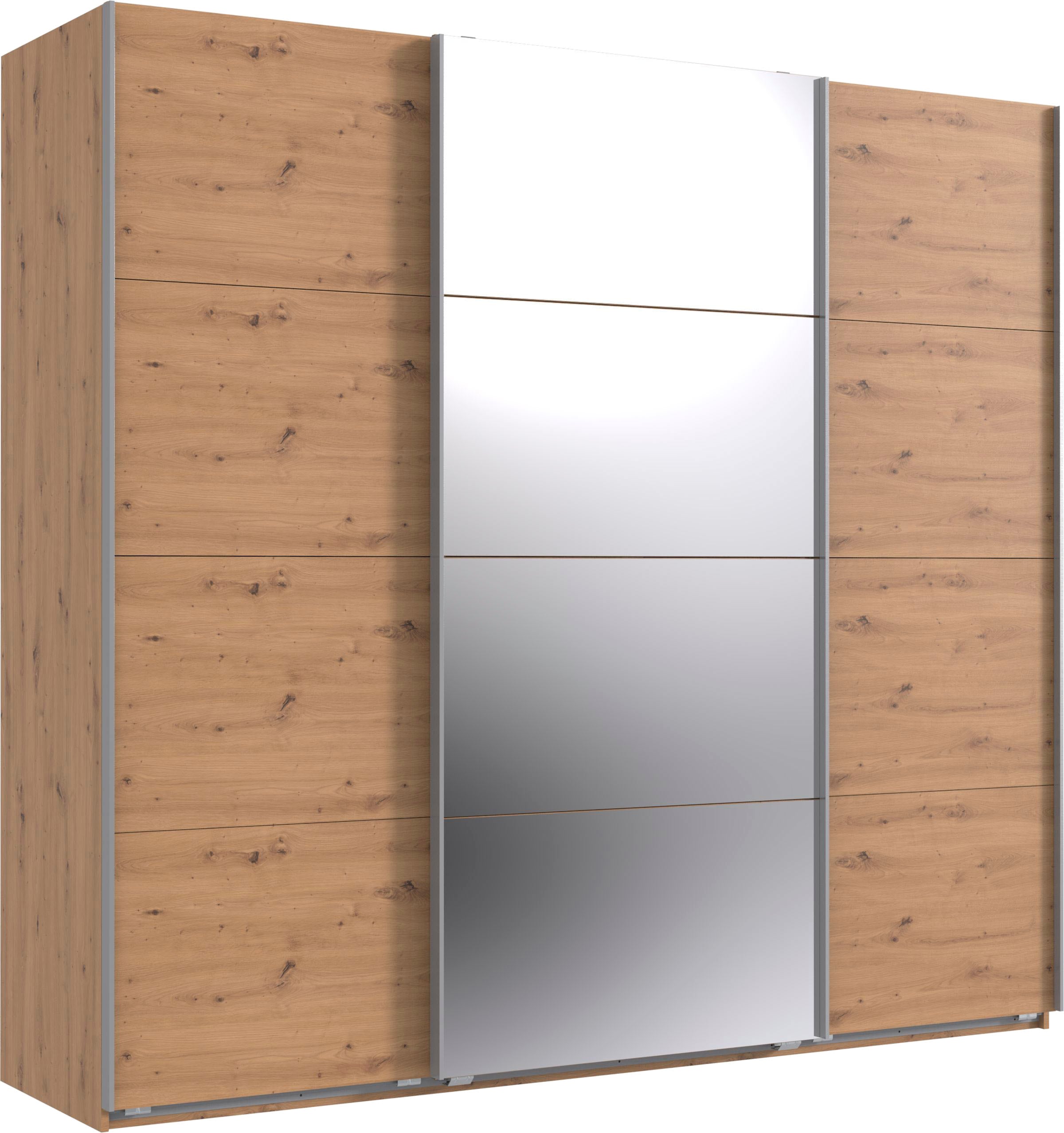 Image of Wimex Schwebetürenschrank "Norderstedt" INKLUSIVE 2 Stoffboxen und 2 zusätzliche Einlegeböden, mit Spiegel