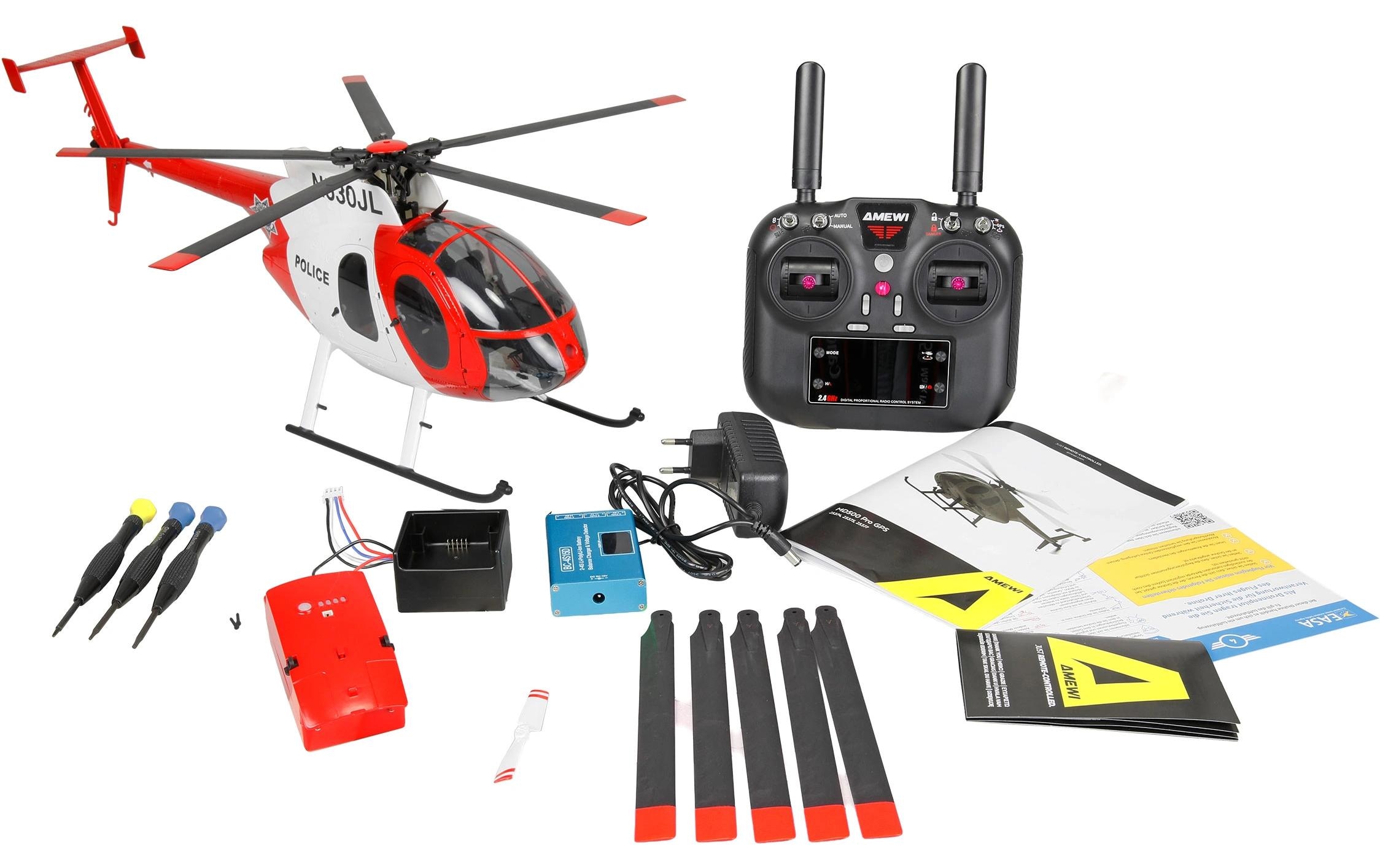 Amewi Hélicoptère RC »MD500 Pro GPS Police RTF«