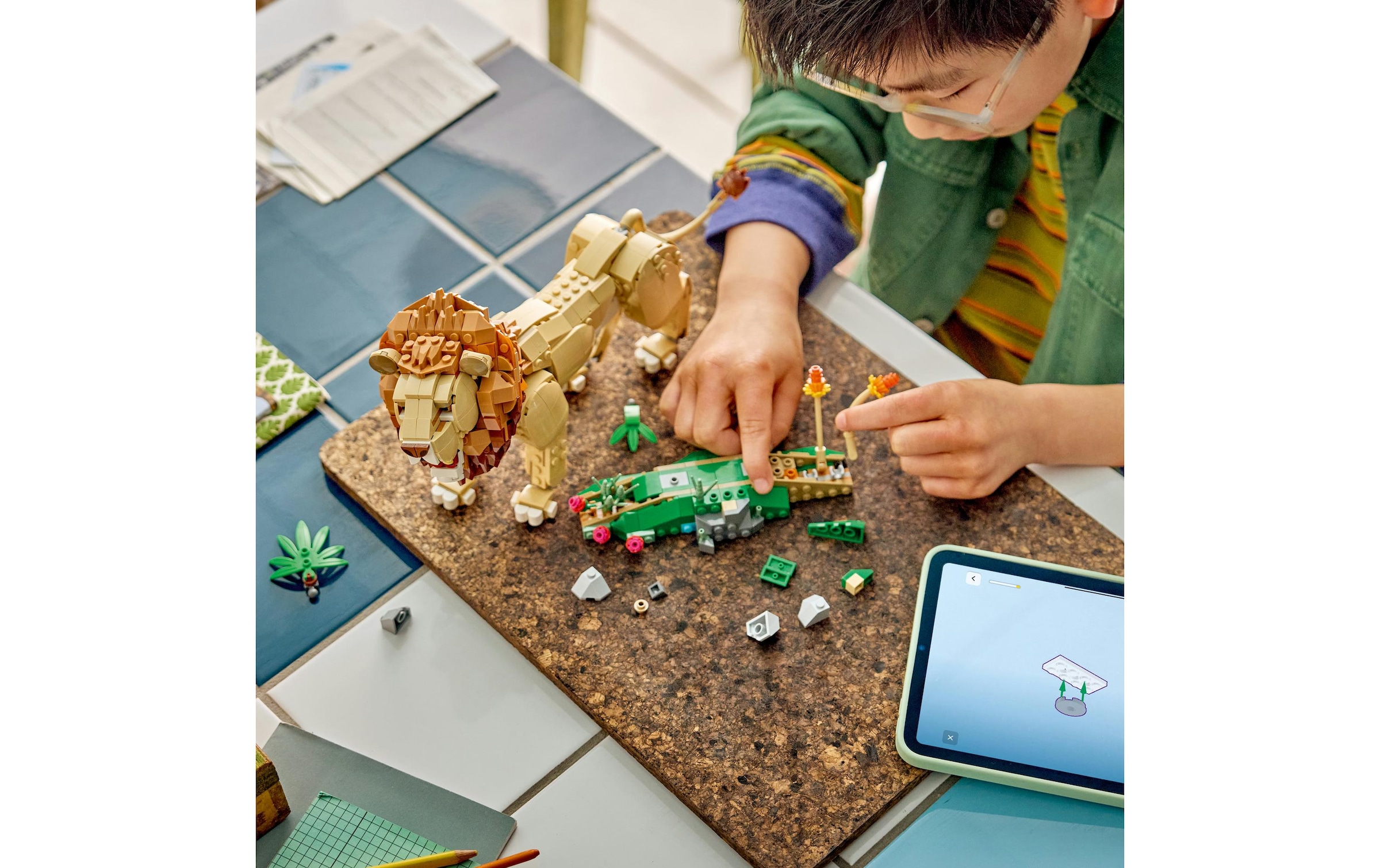 LEGO® Konstruktionsspielsteine »Wilde Tiere: Majestätischer Löwe (31386), LEGO Creator« Made in Europe