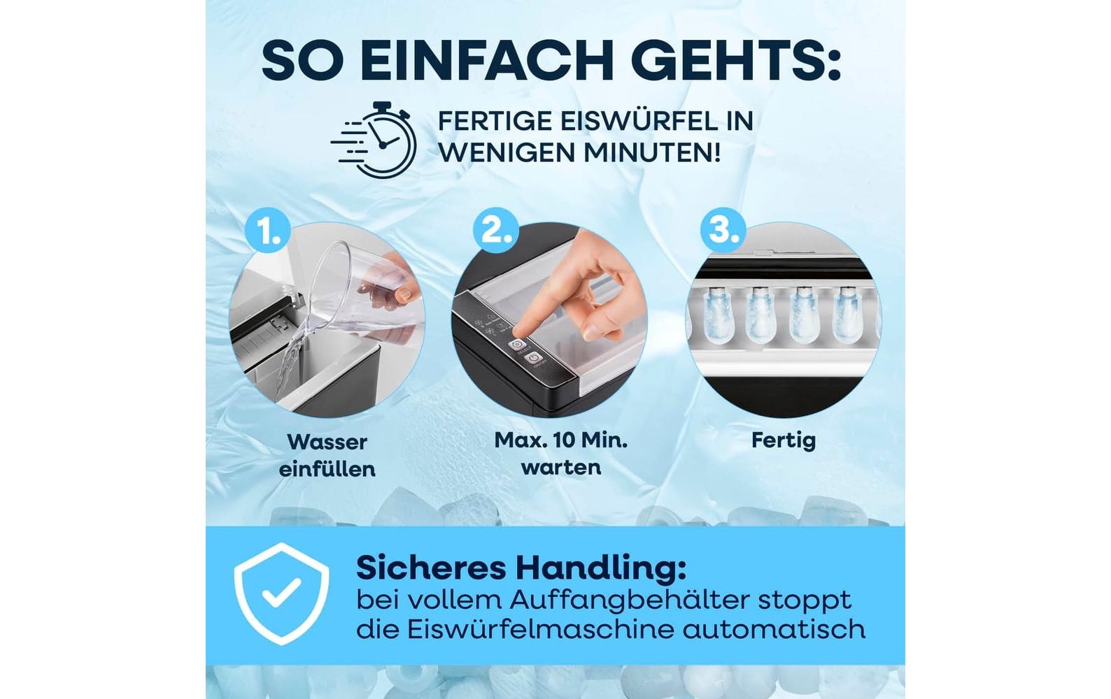 GOURMETmaxx Eiswürfelmaschine »12 kg/24h«