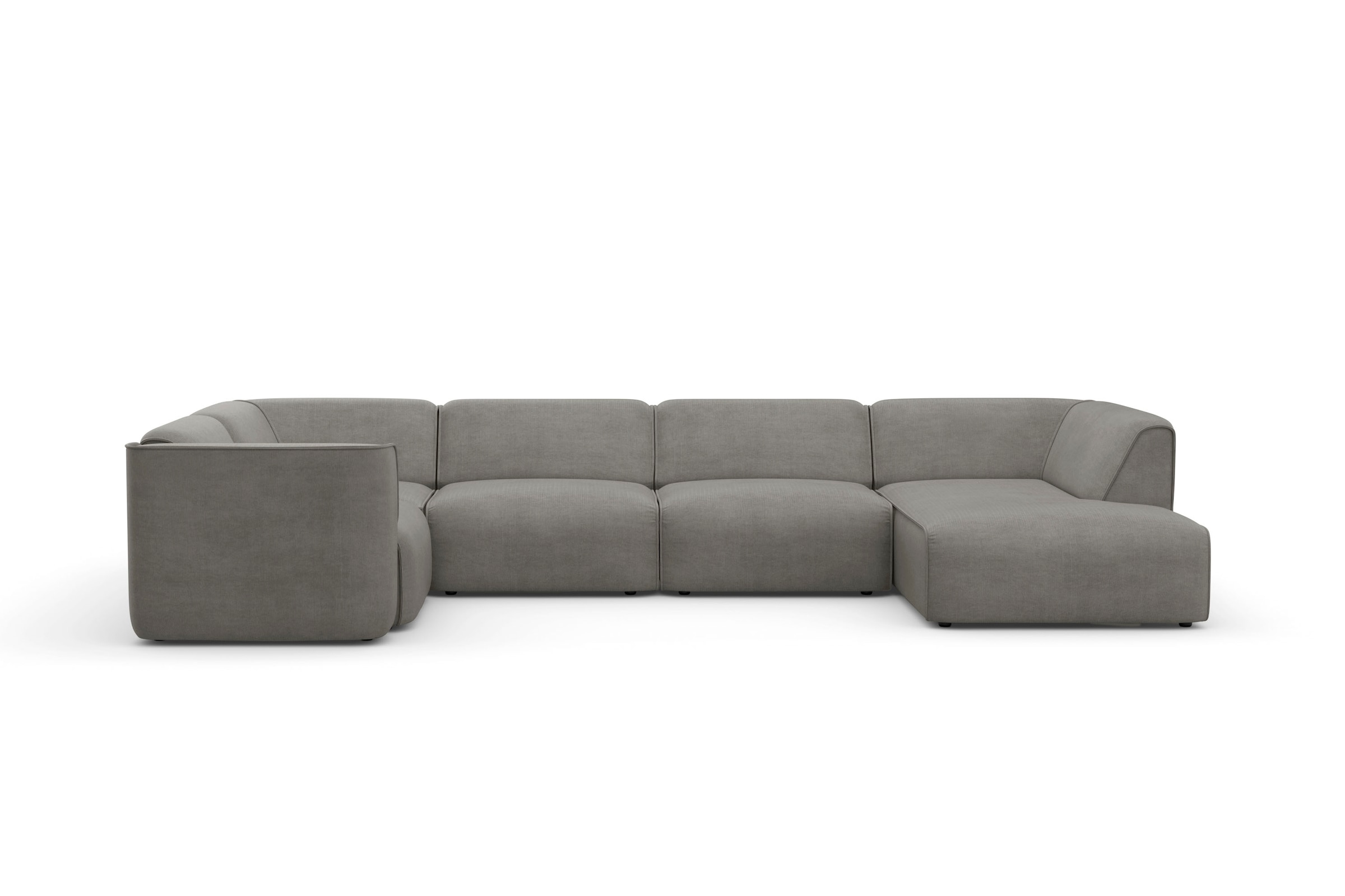 RAUM.ID Wohnlandschaft »Merid U-Form, jederzeit durch Module erweiterbar, B/T/H: 367/206/70 cm«, als Modul oder separat verwendbar, für individuelle Zusammenstellung