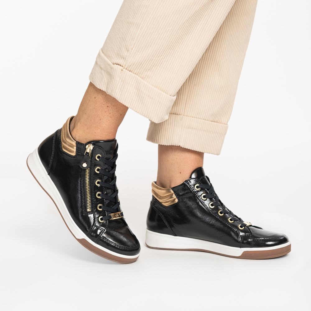 Ara Sneakerboots »ROM«  Hightop Sneaker, Schnürboots mit Kontrastbesätze
