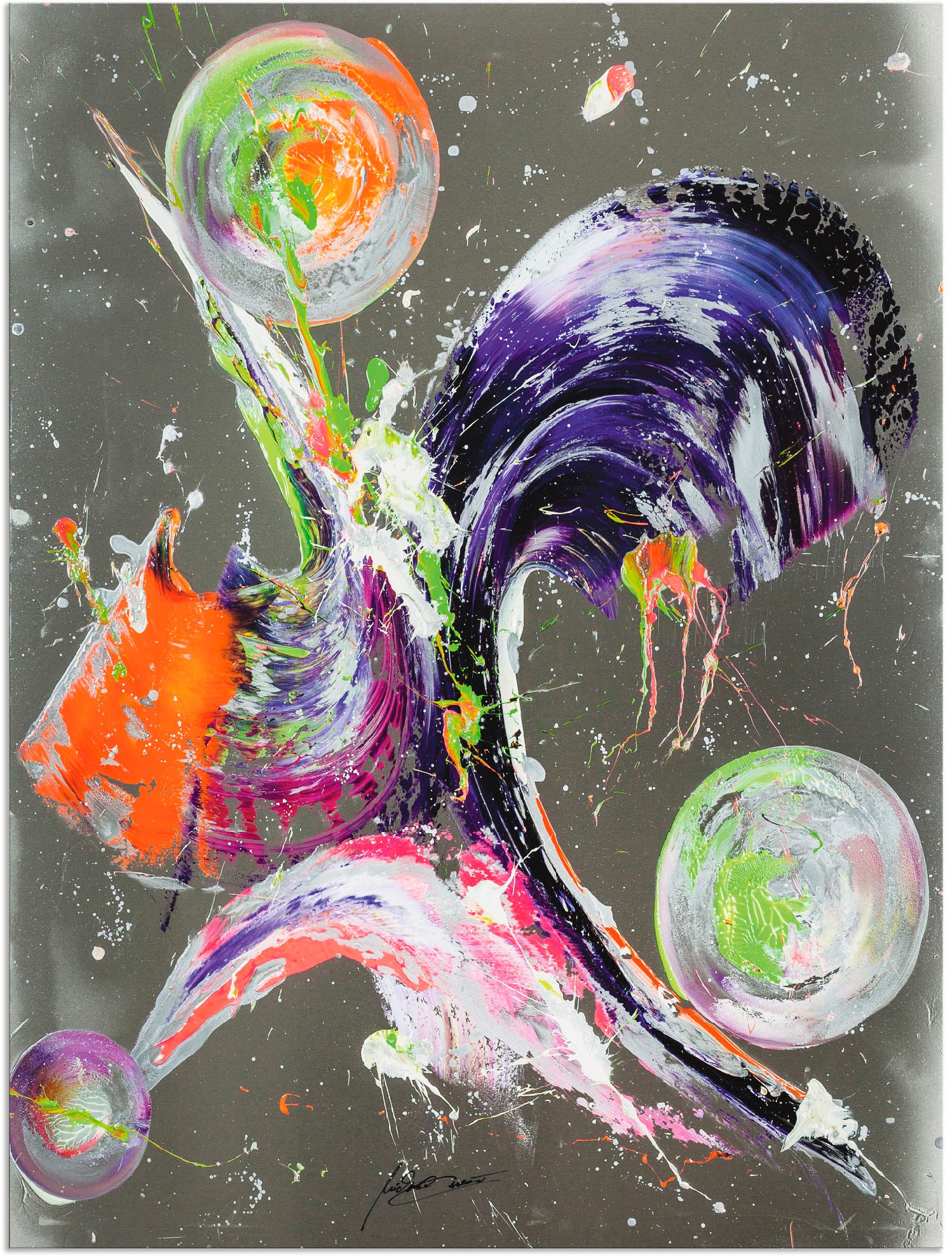 Image of Artland Wandbild »Abstraktion XXI«, Muster, (1 St.), in vielen Grössen & Produktarten - Alubild / Outdoorbild für den Aussenbereich, Leinwandbild, Poster, Wandaufkleber / Wandtattoo auch für Badezimmer geeignet bei Ackermann Versand Schweiz