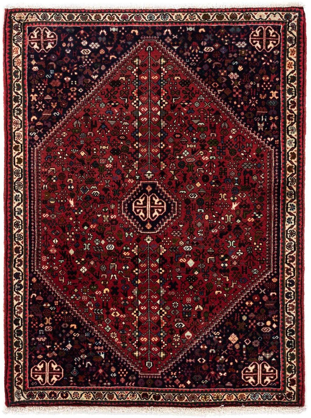 Image of morgenland Hochflor-Läufer »Abadeh Medaillon Rosso scuro 195 x 78 cm«, rechteckig, 1 mm Höhe, Handgeknüpft bei Ackermann Versand Schweiz