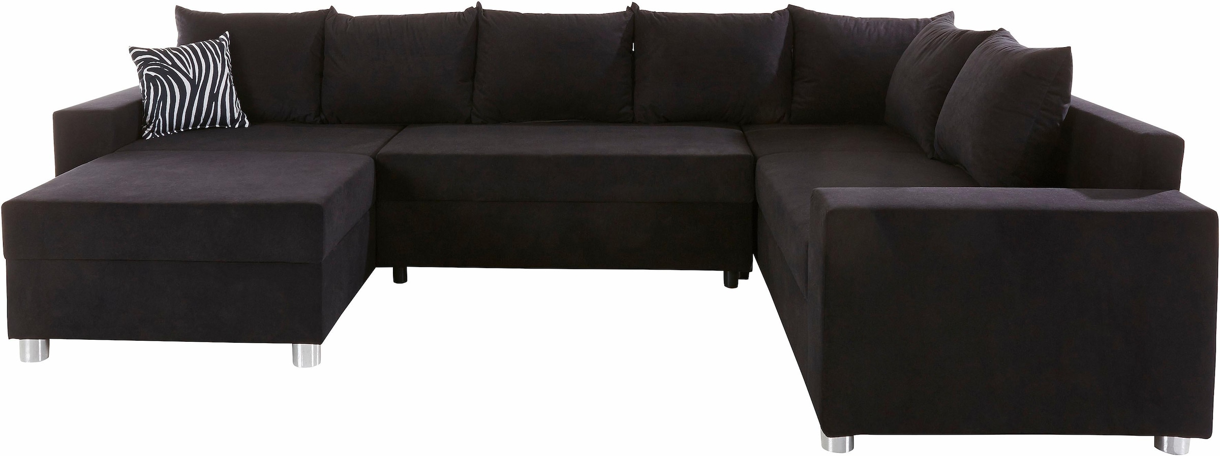 COLLECTION AB Wohnlandschaft »Paris U-Form«, mit Federkern, wahlweise mit Bettfunktion und Bettkasten