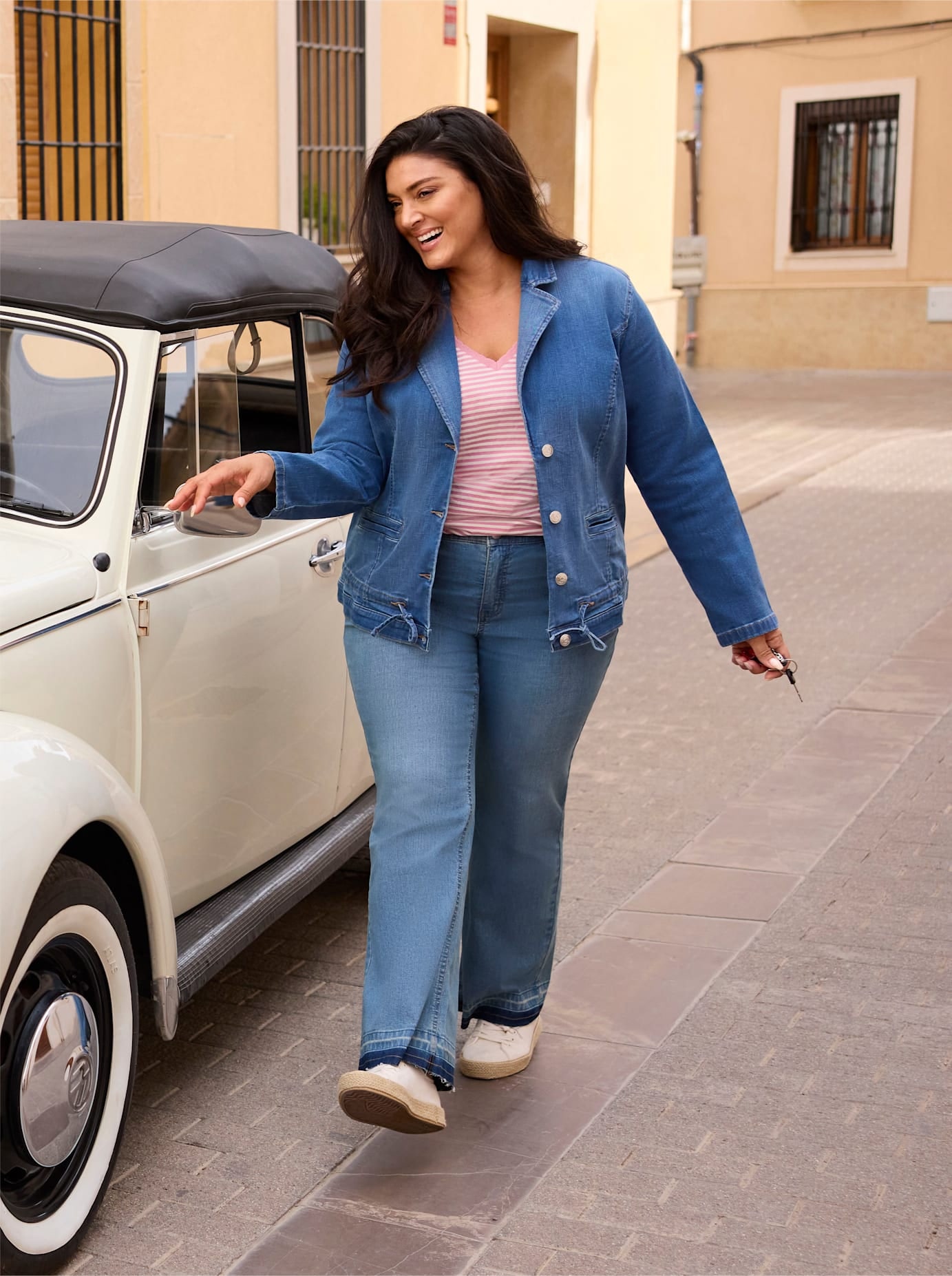 Sheego Blazer en jean »Jeansblazer«