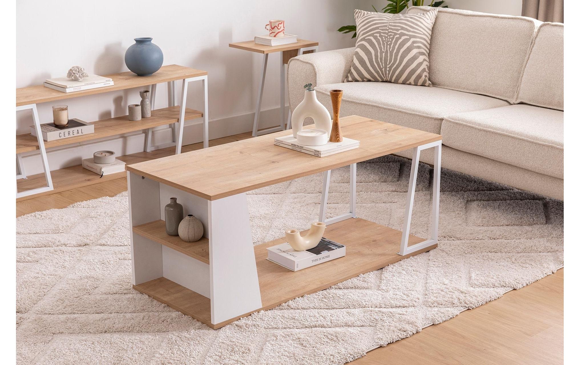 WOODY FASHION Beistelltisch »Lissa 120 x 48.6 cm«
