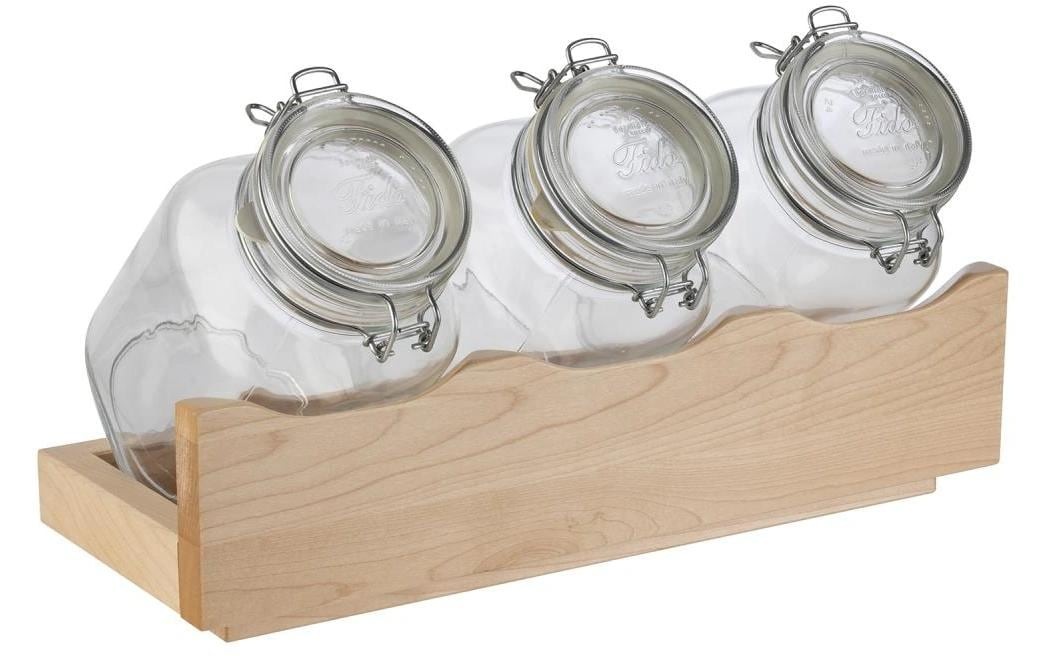 Image of APS Vorratsglas "Buffetständer Good Morning 4-teiliges Set, Ahorn"