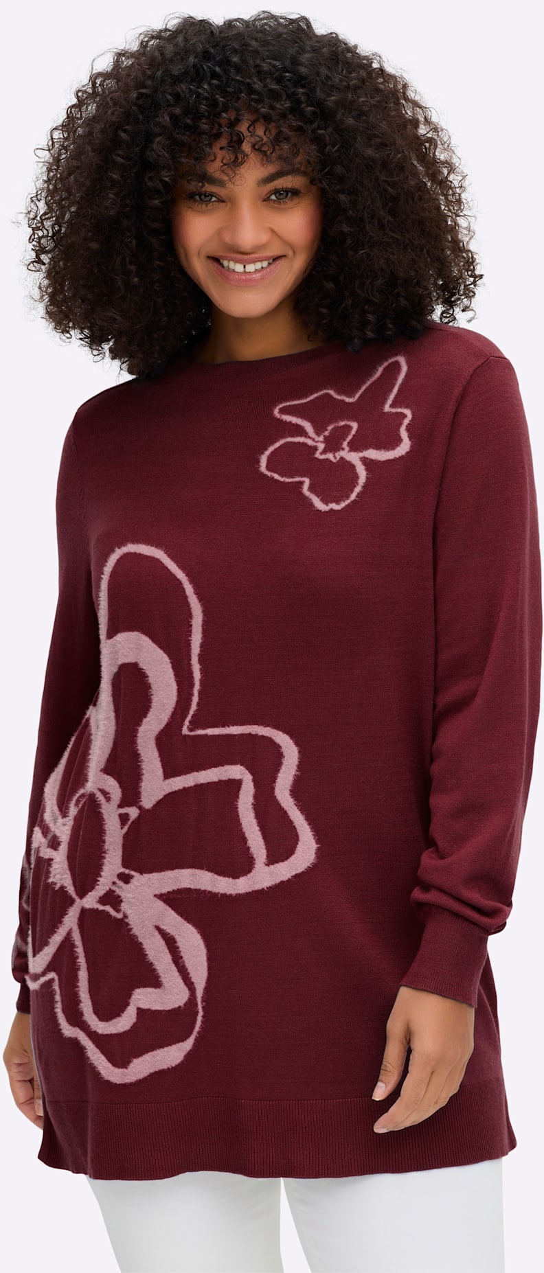 Sheego Jacquardpullover "Pullover"