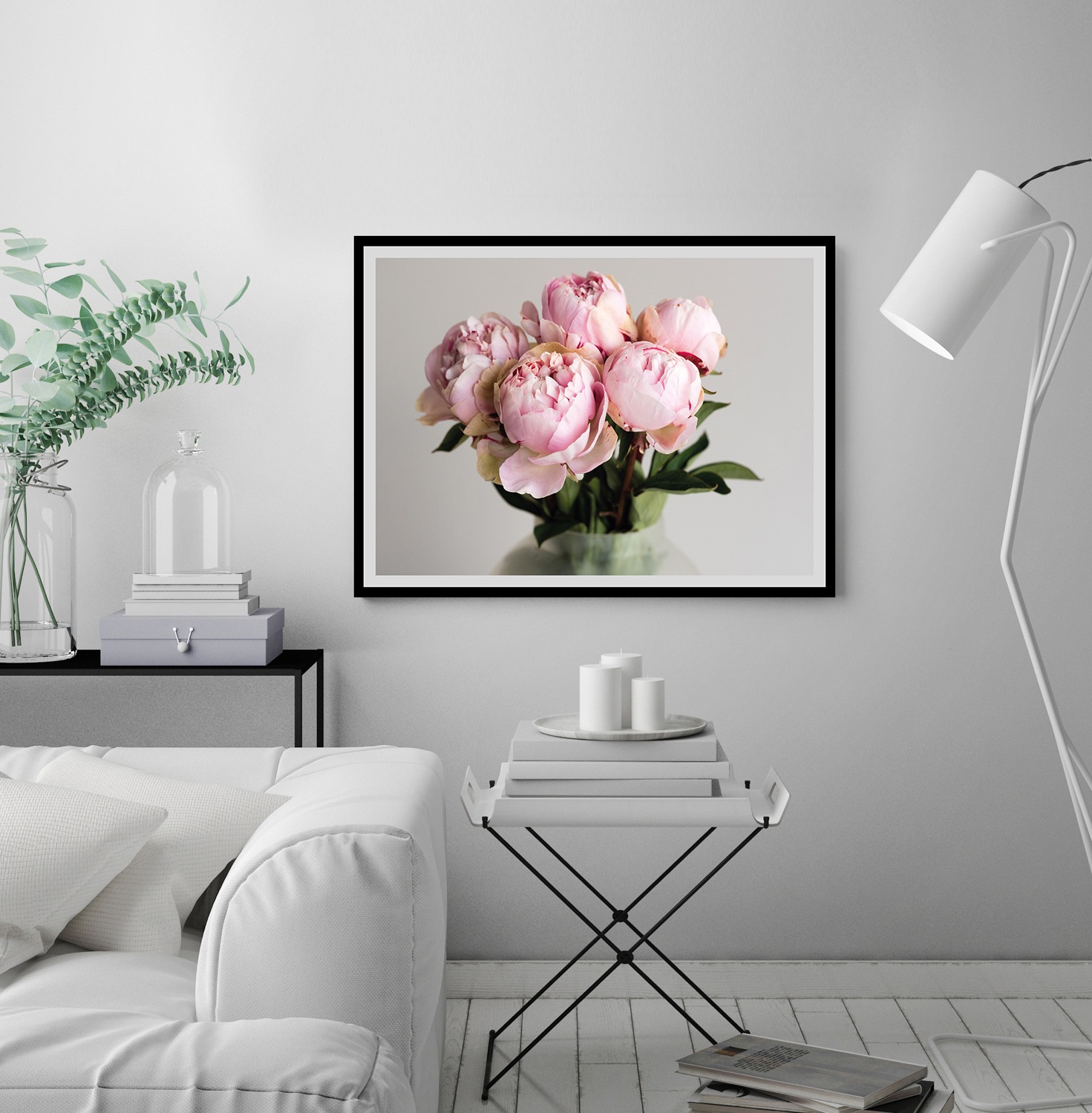 Image of queence Bild "Gudrun" Blumen Blumenbilder Blätter Foto Kunst gerahmt, Rosen