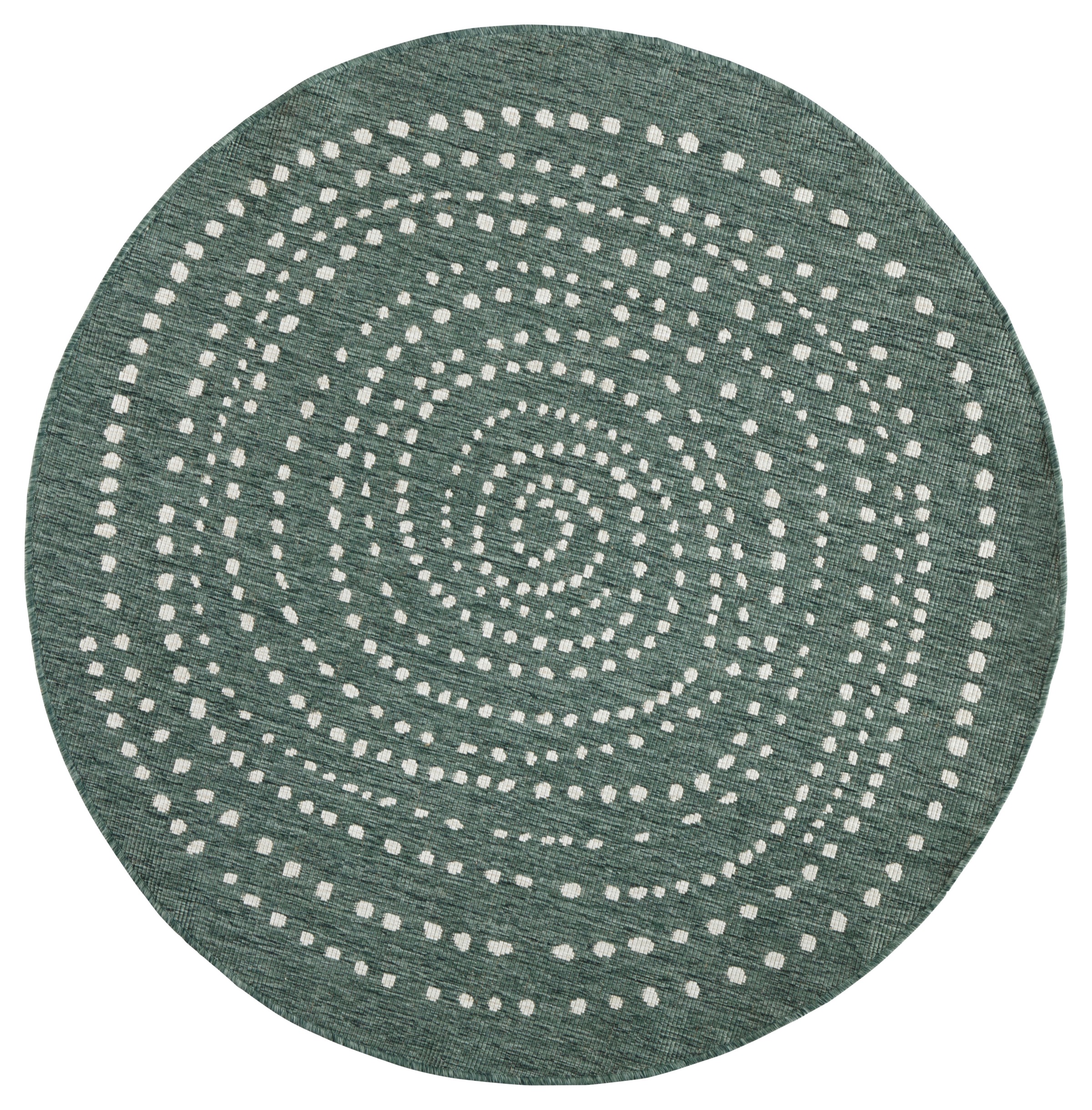 NORTHRUGS Teppich »Bali«, rund, 5 mm Höhe, In-& Outdoor, Wetterfest, Balkon, Garten, Wohnzimmer, Wasserfest