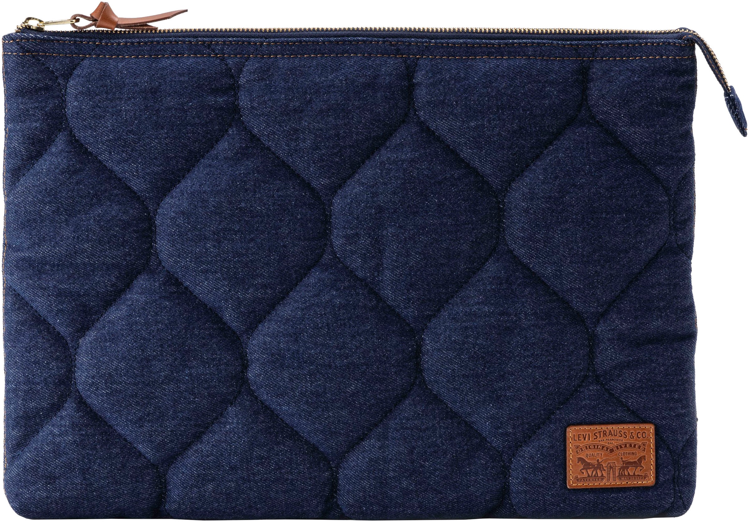 Image of Levis Handtasche "DENIM LAPTOP SLEEVE" mit Strukturmuster