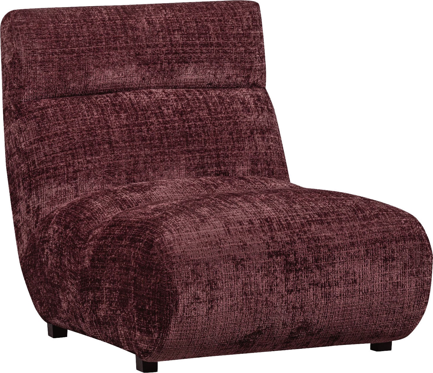 Image of WOOOD Sessel "Observe Chenille-Bezug mit kugelförmiges Sitzdesign H82 x B75 x T96 cm" Tragkraft 150 kg, Maximale Verschleissfestigkeit, unregelmässiges muster