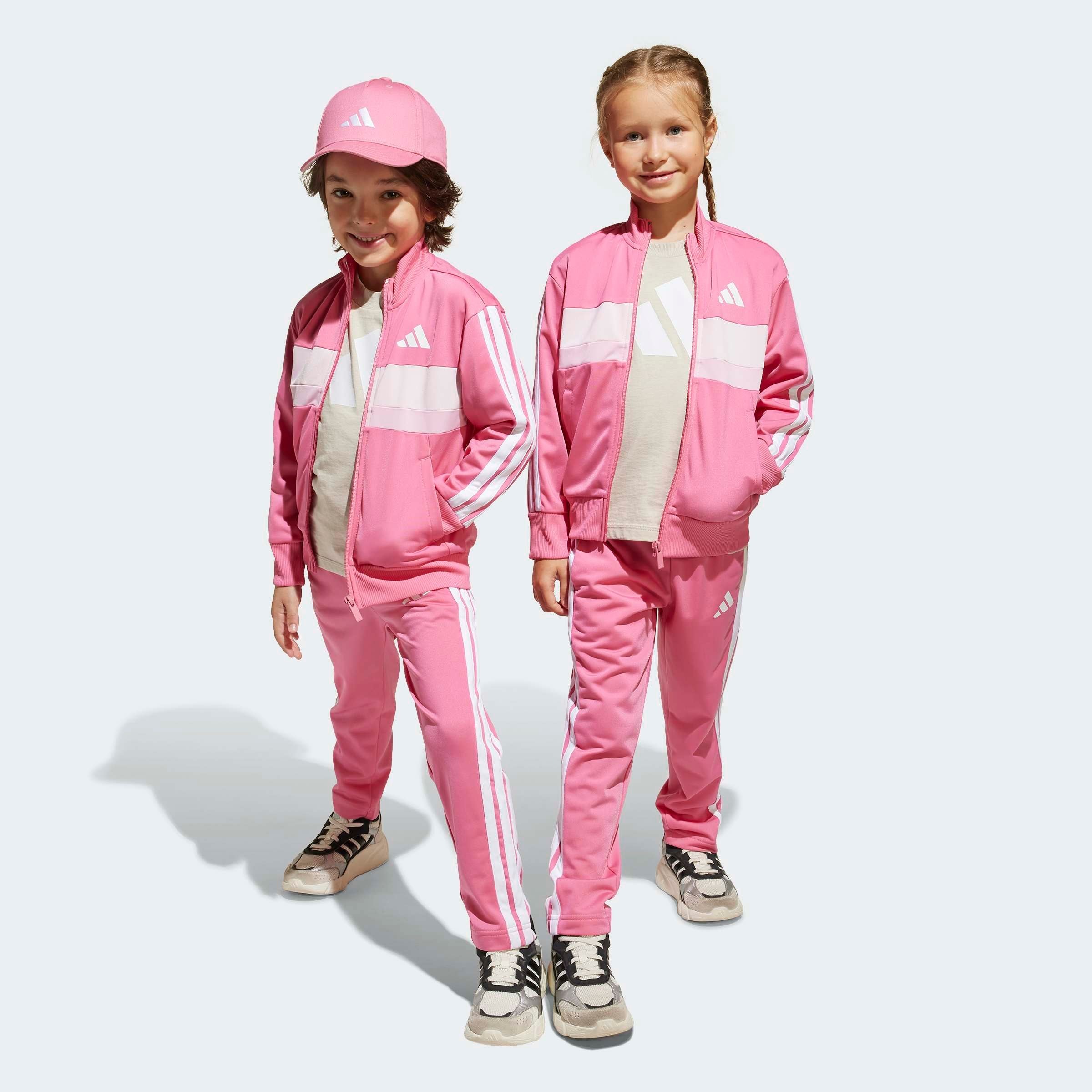 adidas Sportswear Trainingsanzug »SEASONAL ESSENTIALS TIBERIO 3-STREIFEN TRICOT KIDS« 2 Stk.