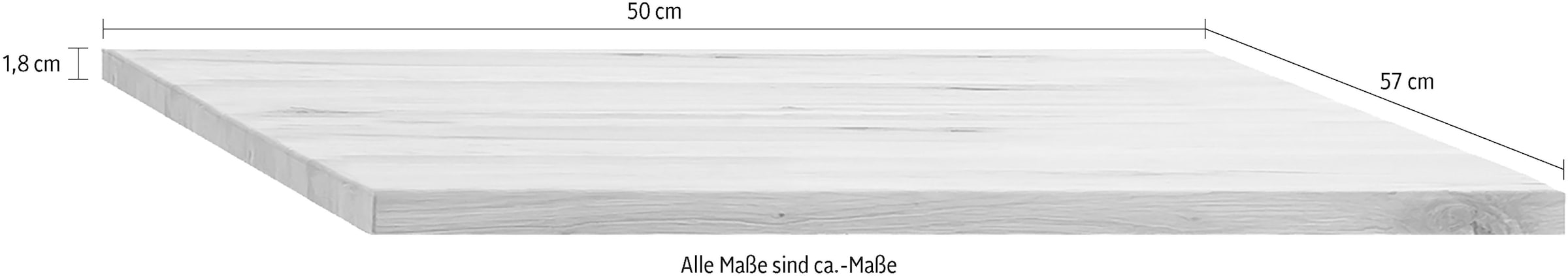Image of Home affaire Einlegeboden "Huven, Zubehör, Einlegeboden" Einlegeboden in Massiv Eiche, in 2 verschiedene Grössen erhältlich