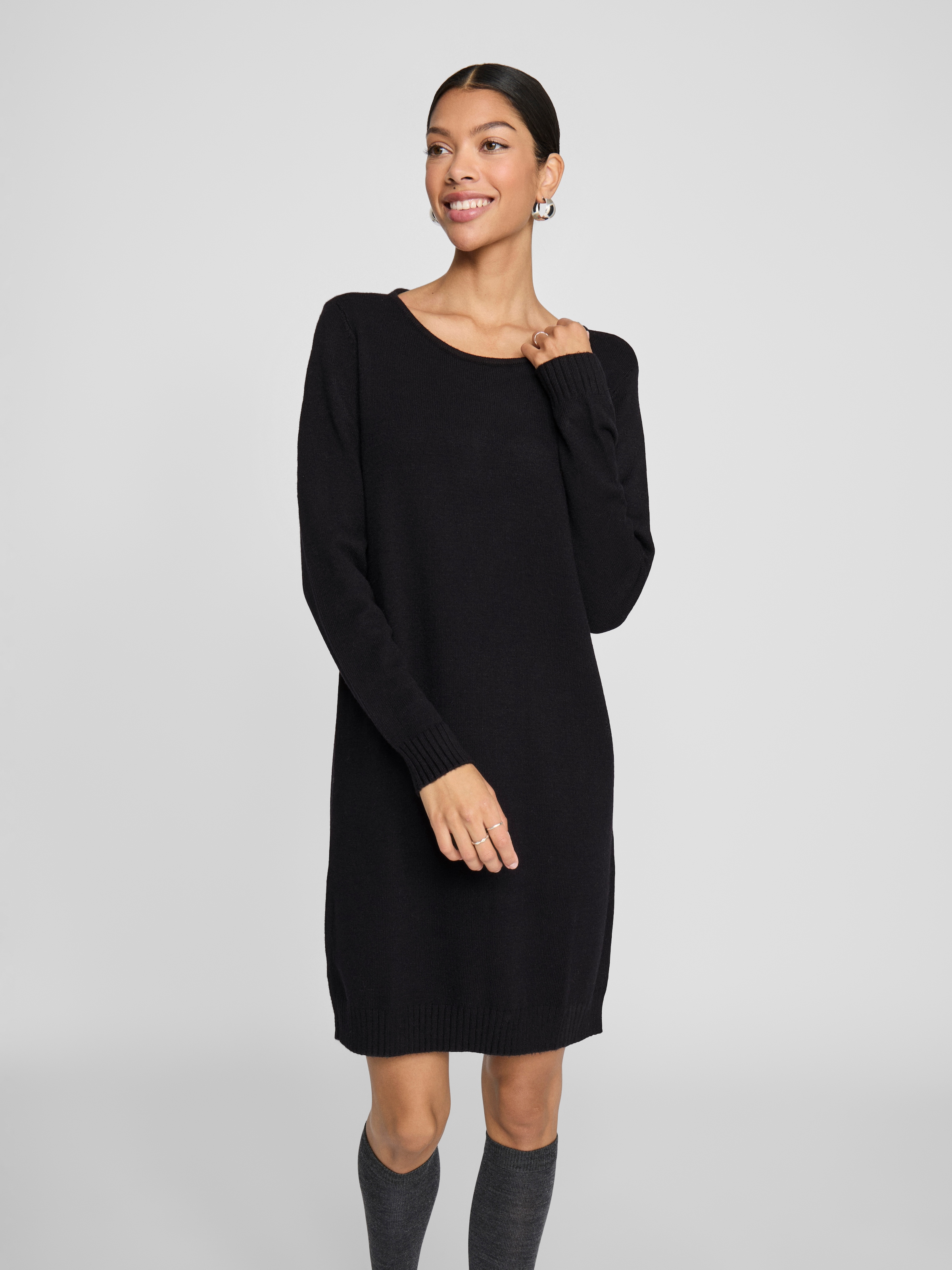 Image of Vila Strickkleid "VIRIL KNIT DRESS" trageangenehme Viskosemischung