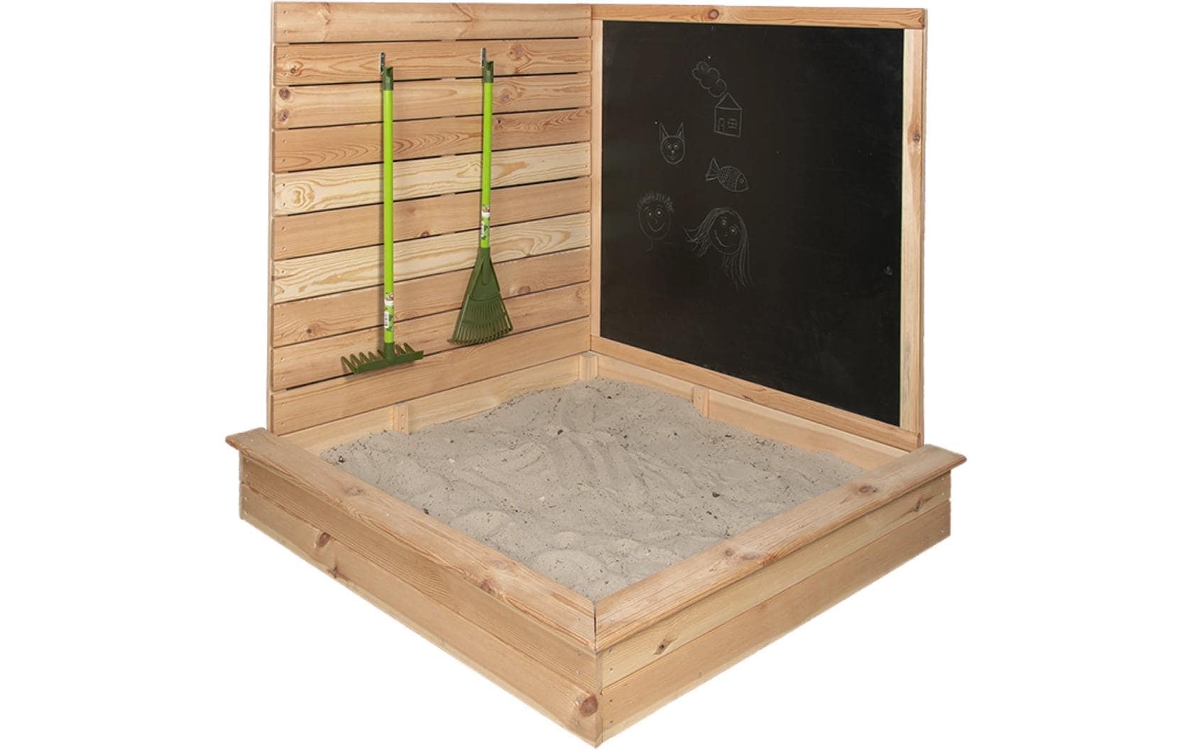 esschert design Sandkasten »mit Tafel Holz 115.5 cm«