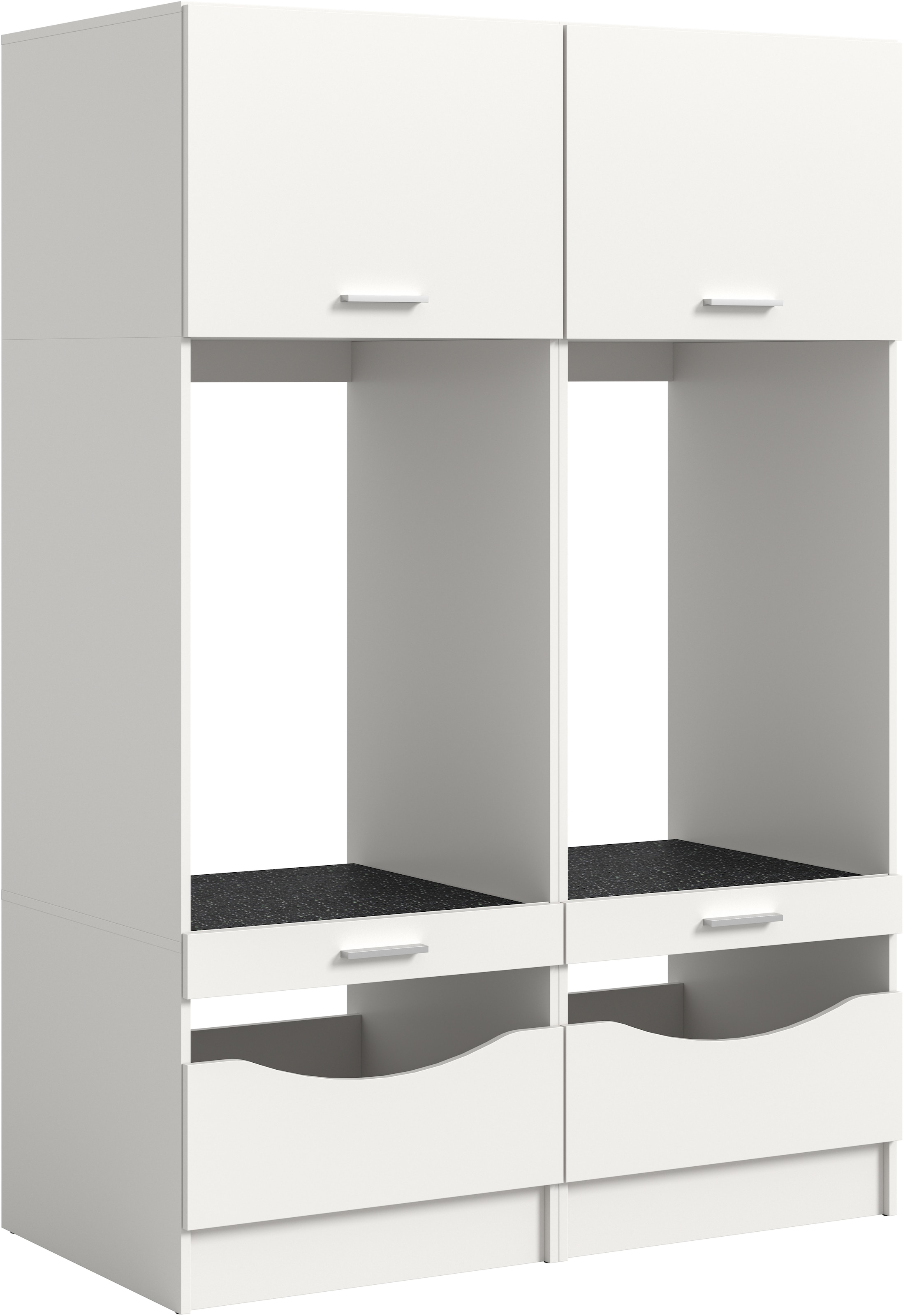 welltime Set d'armoires multi-usages »FALAS, TOPSELLER!, 2-teilig, Hauswirtschaftsraum Set, Breite 133 cm«