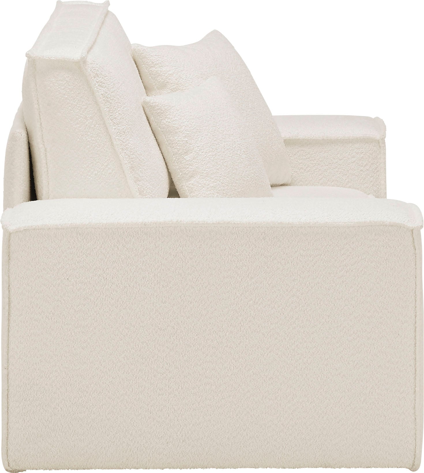 GOODproduct Loveseat »FINNLEY Bouclé, XXL-Sessel, Lesesessel, inkl. Zierkissen« 1 Stk. tlg. verfügbar in den Stoffqualitäten Bouclé, Struktur fein und Mega Cord