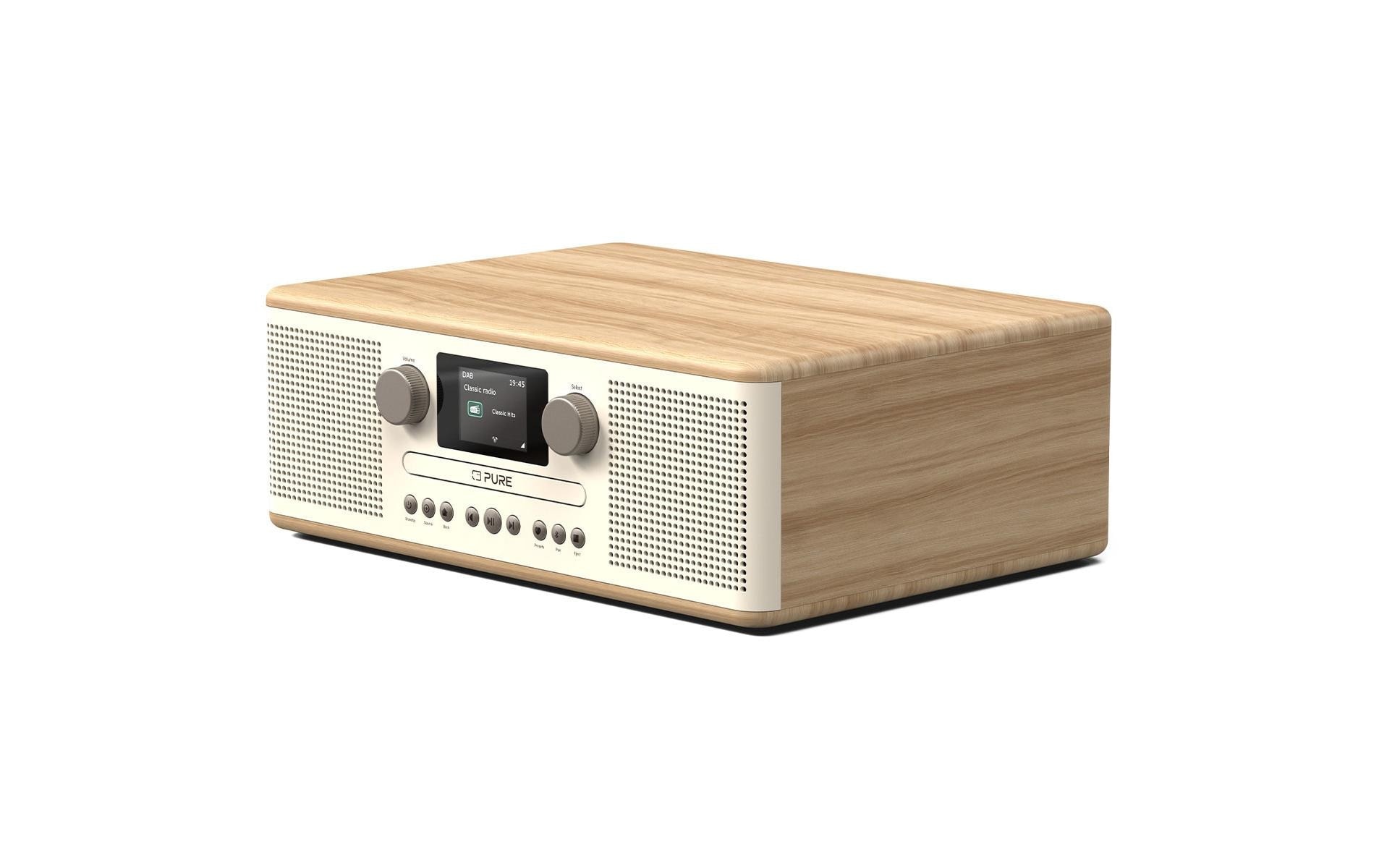 Digitalradio (DAB+) »Classic C-D6 Eiche/Weiss«, (Bluetooth Digitalradio (DAB+)-FM-Tuner)