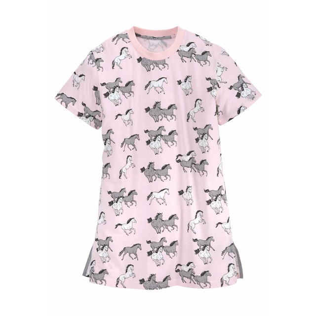 Trendige petite fleur Nachthemd, mit Allover Pferde-Druck ohne  Mindestbestellwert kaufen