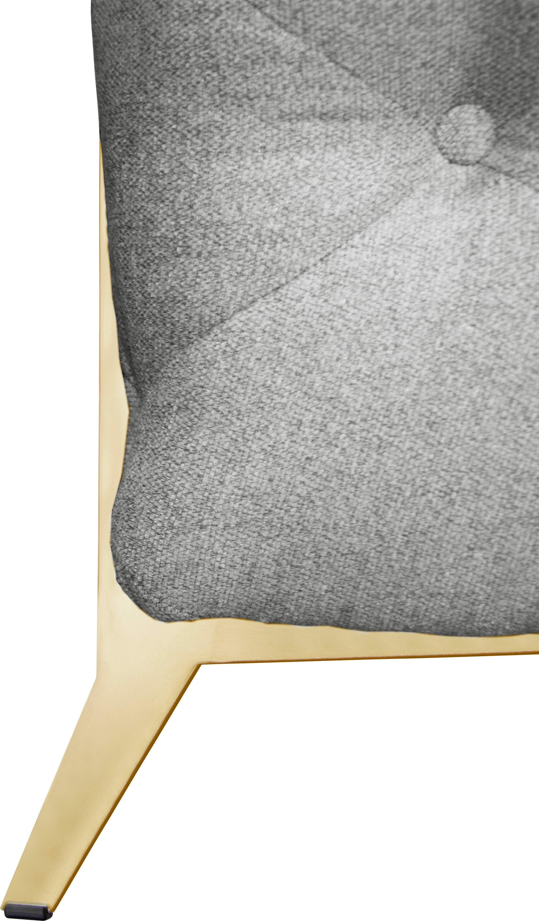 Leonique Chesterfield-Sofa »Amaury L-Form«, grosses Ecksofa, Chesterfield-Optik, Breite 323 cm, Fussfarbe wählbar