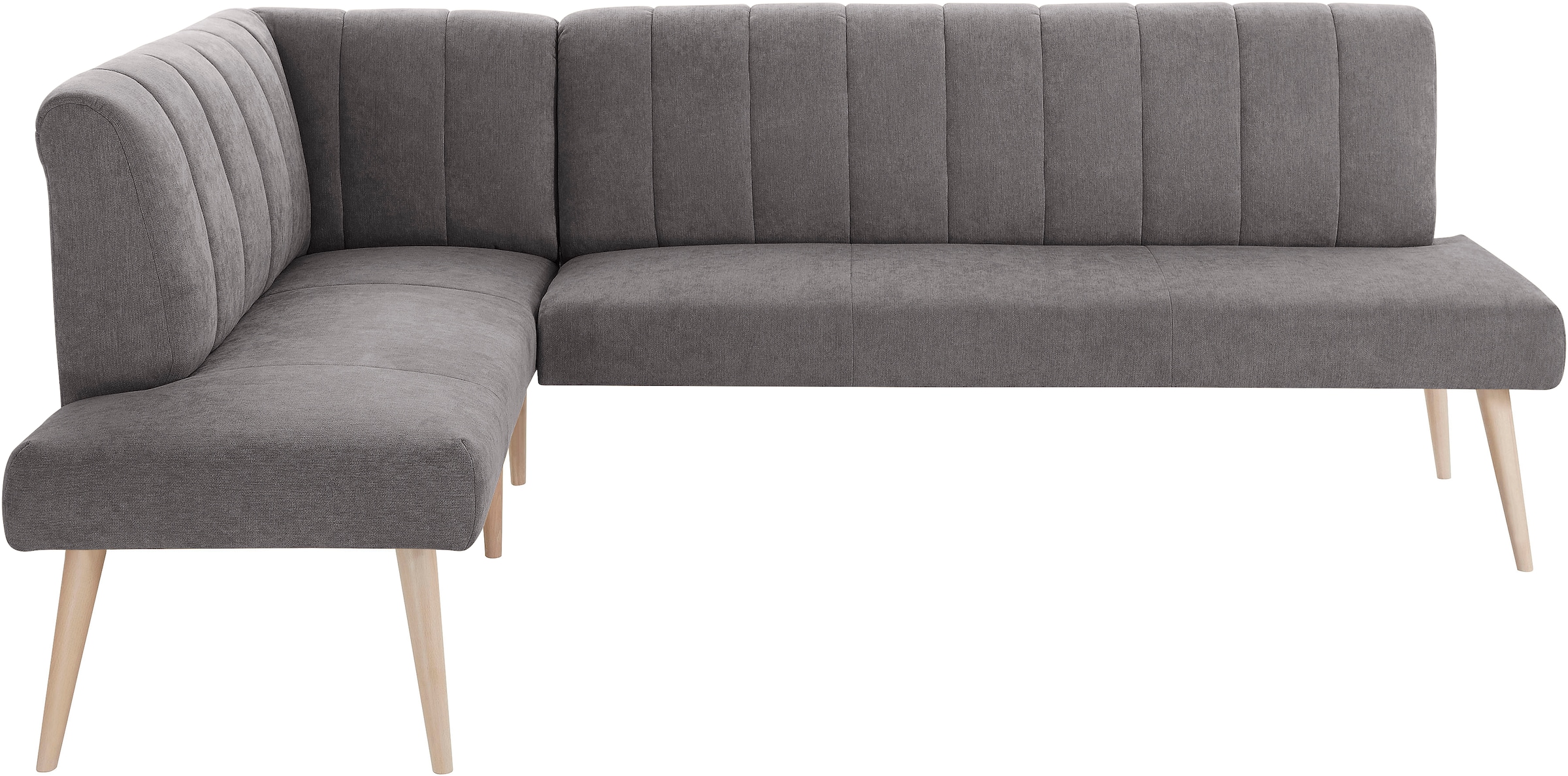 exxpo - sofa fashion Eckbank »Costa, moderne Rückensteppung, bequem und elegant, hoher Holzfuss«, hochwertig verarbeitet, Frei im Raum stellbar