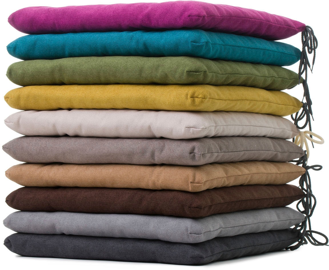 Gözze Housse de siège »Darco Uni« 1 Stück, Masse: 40 x 40 x 4 cm, mit Füllung, mit Bindebändern