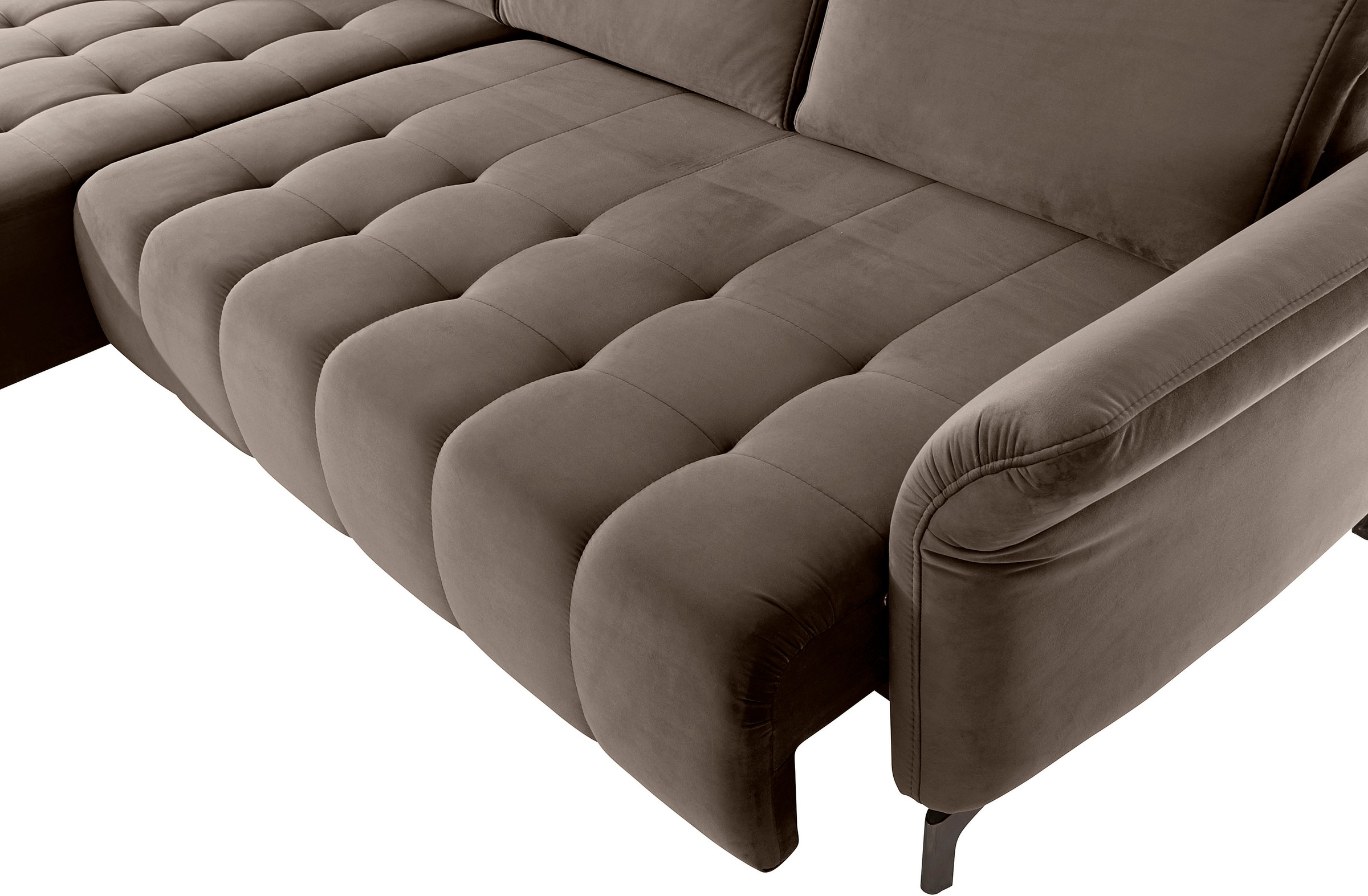 INOSIGN Ecksofa »Fresh L-Form«, Federkern, wahlweise Kopfteilverstellung und motorischer Vorziehsitz