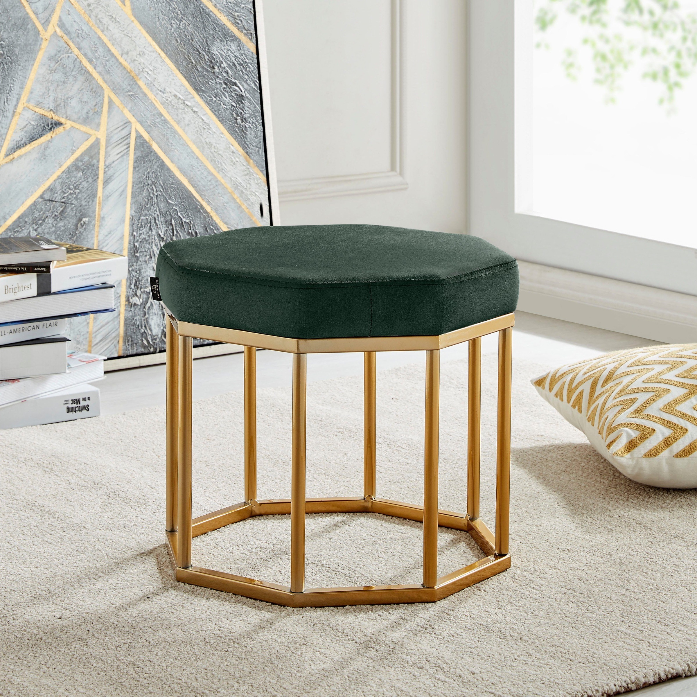 Image of Leonique Hocker »Ayda«, mit einem schönen goldfarbenen Metallgestell, Breite 42 cm bei Ackermann Versand Schweiz