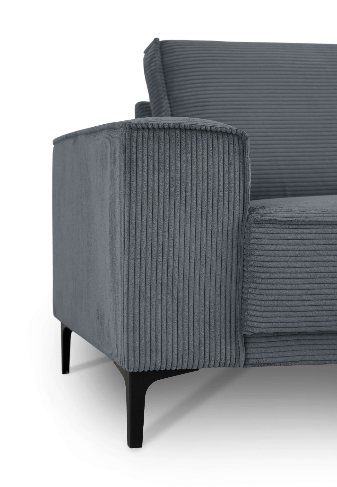 GOODproduct 2-Sitzer »OLAND Cord, Sofa, B: 164 cm, Skandi-Design« 164 cm, Wellenunterfederung, Skandi-Design, Metallfüsse