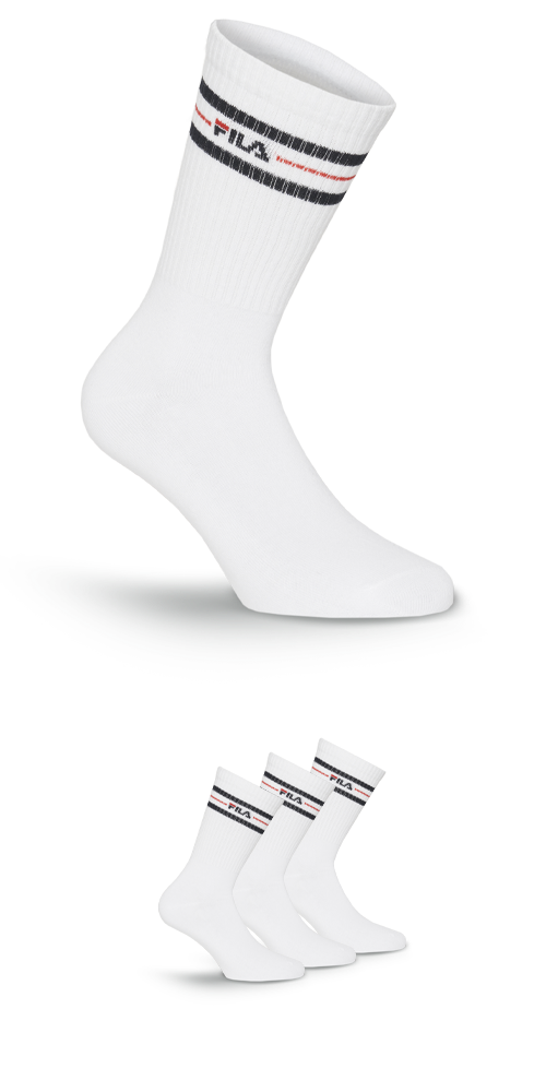 Image of Fila Socken "UNISEX LIFESTYLE PLAIN SOCKS" 3 Paar, 3 Paar tlg. mit Logo-Schriftzug