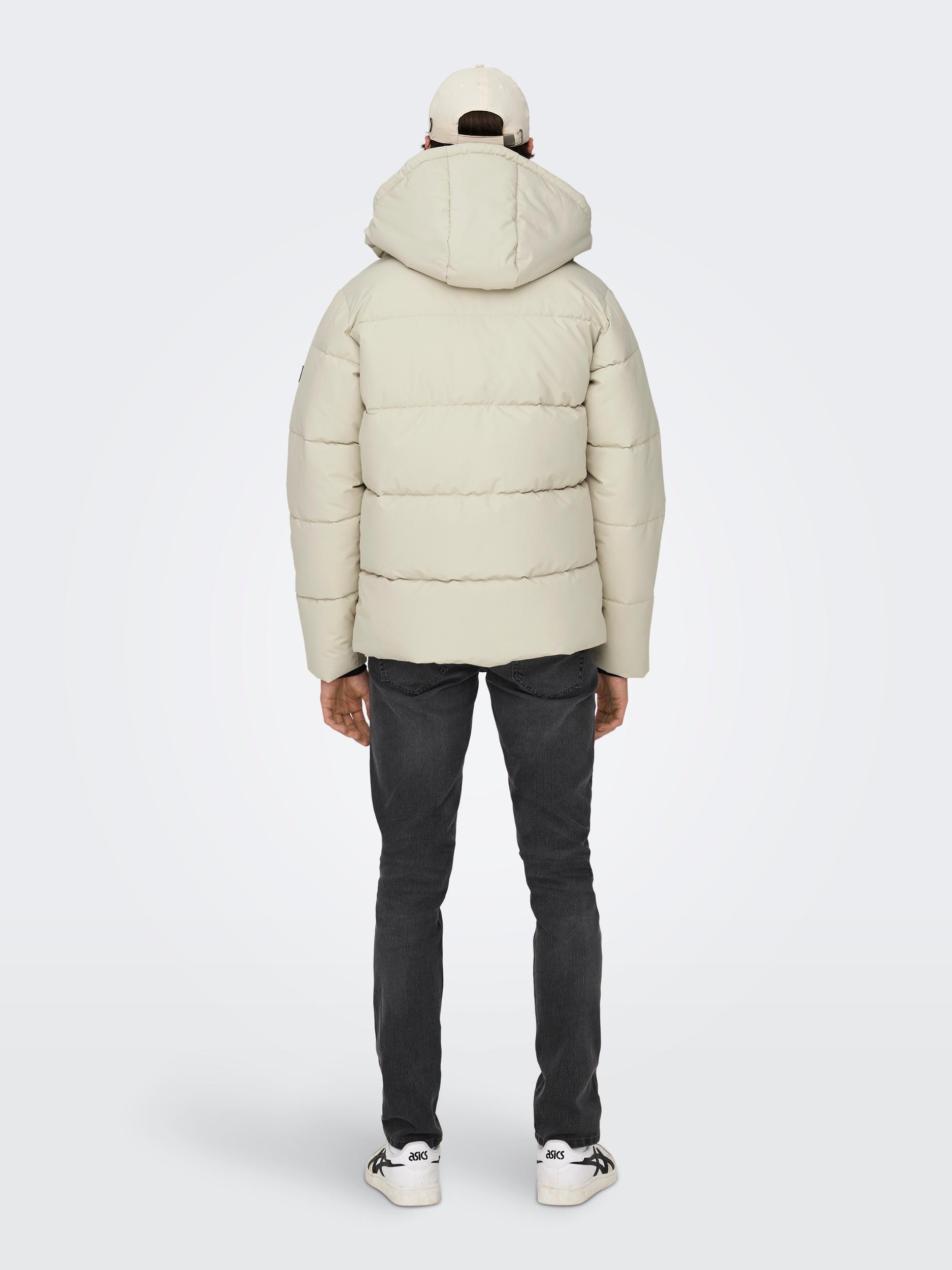 ONLY & SONS Steppjacke »ONSCARL LIFE QUILTED JACKET NOOS OTW«, mit Kapuze