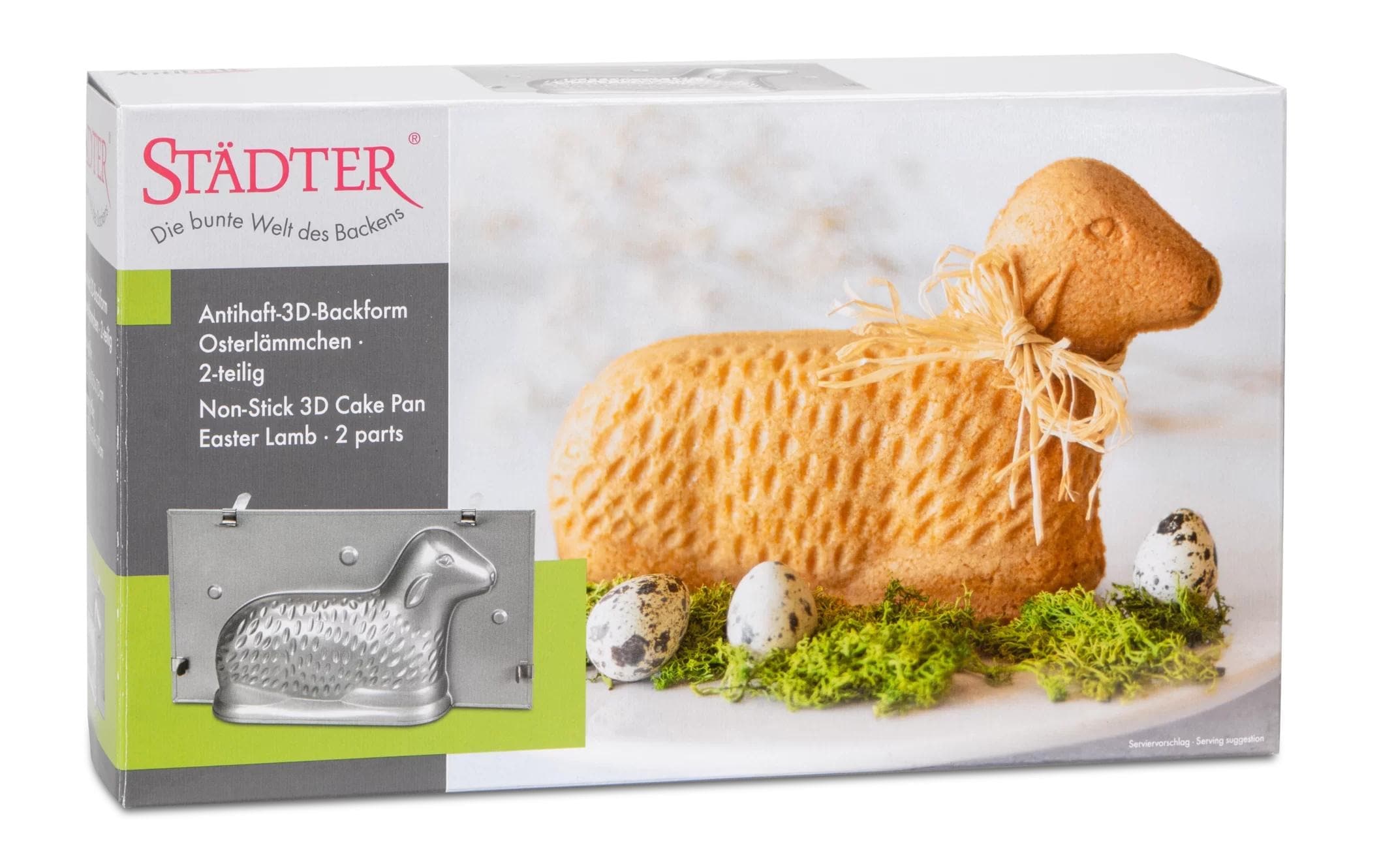 STÄDTER Backform »3D Osterlamm 27,5 x 15 x 7 cm«