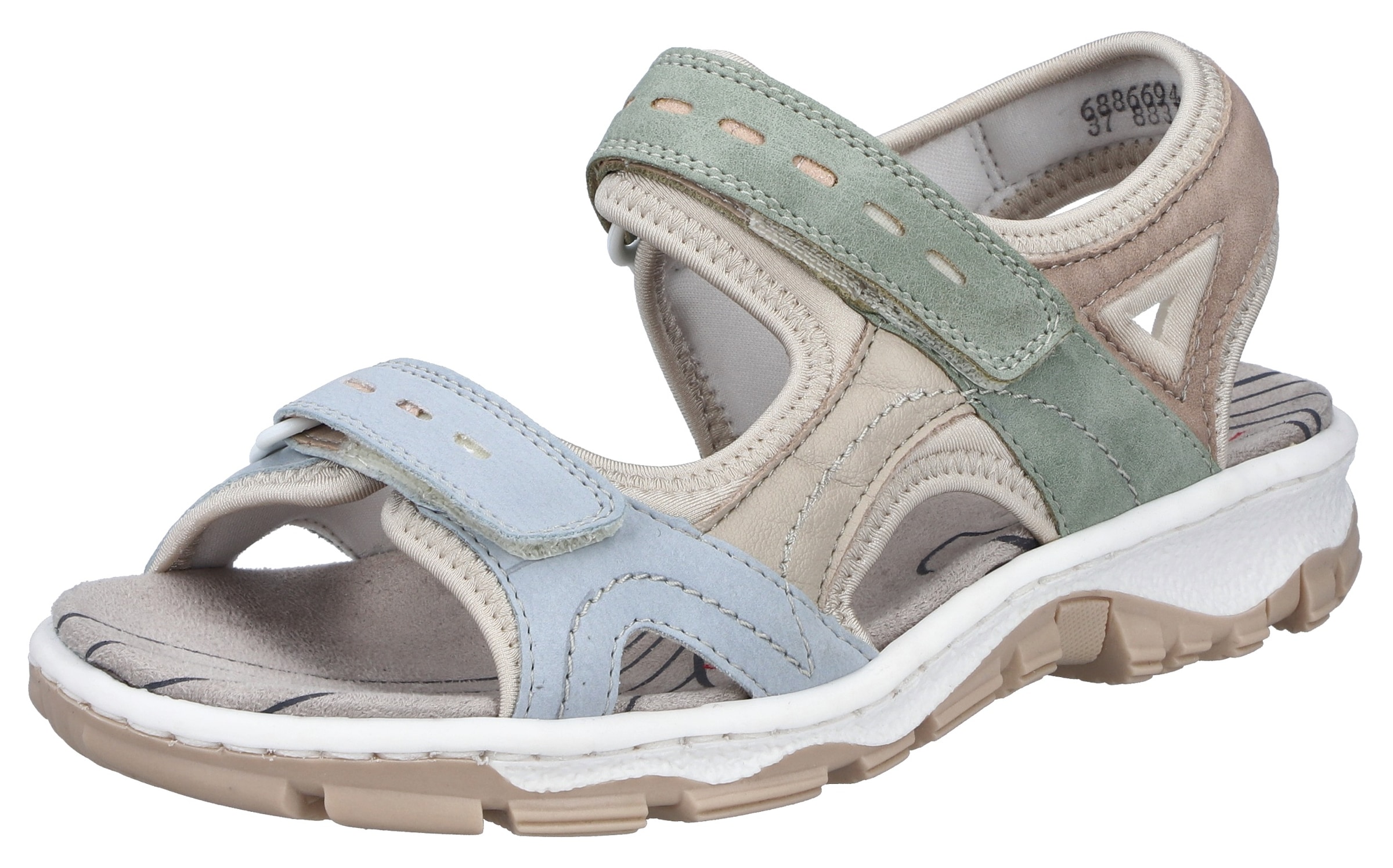 Rieker Sandale  Chaussure d'été, sandale, sandale outdoor avec velcro