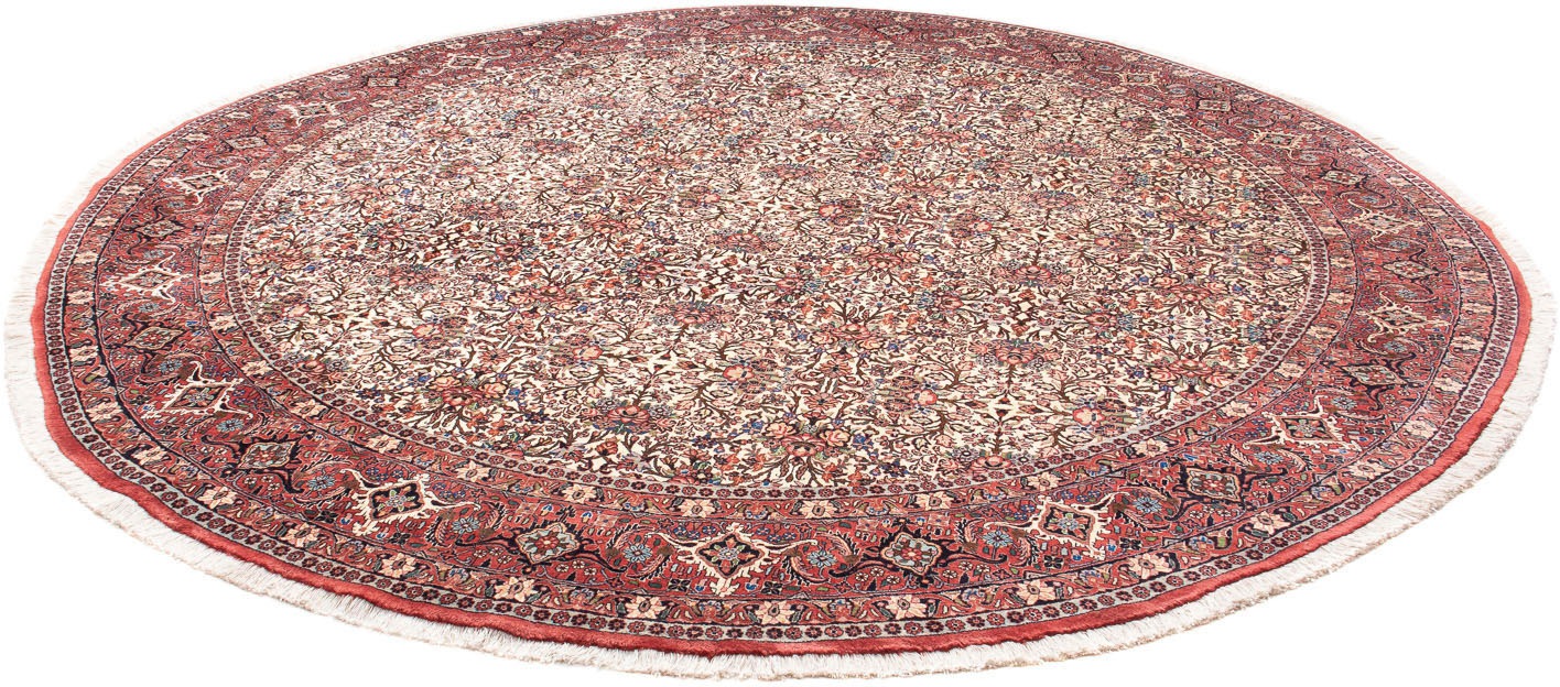 Image of morgenland Orientteppich »Perser - Bidjar rund - 300 x 300 cm - beige«, rund, 15 mm Höhe, Wohnzimmer, Handgeknüpft, Einzelstück mit Zertifikat bei Ackermann Versand Schweiz