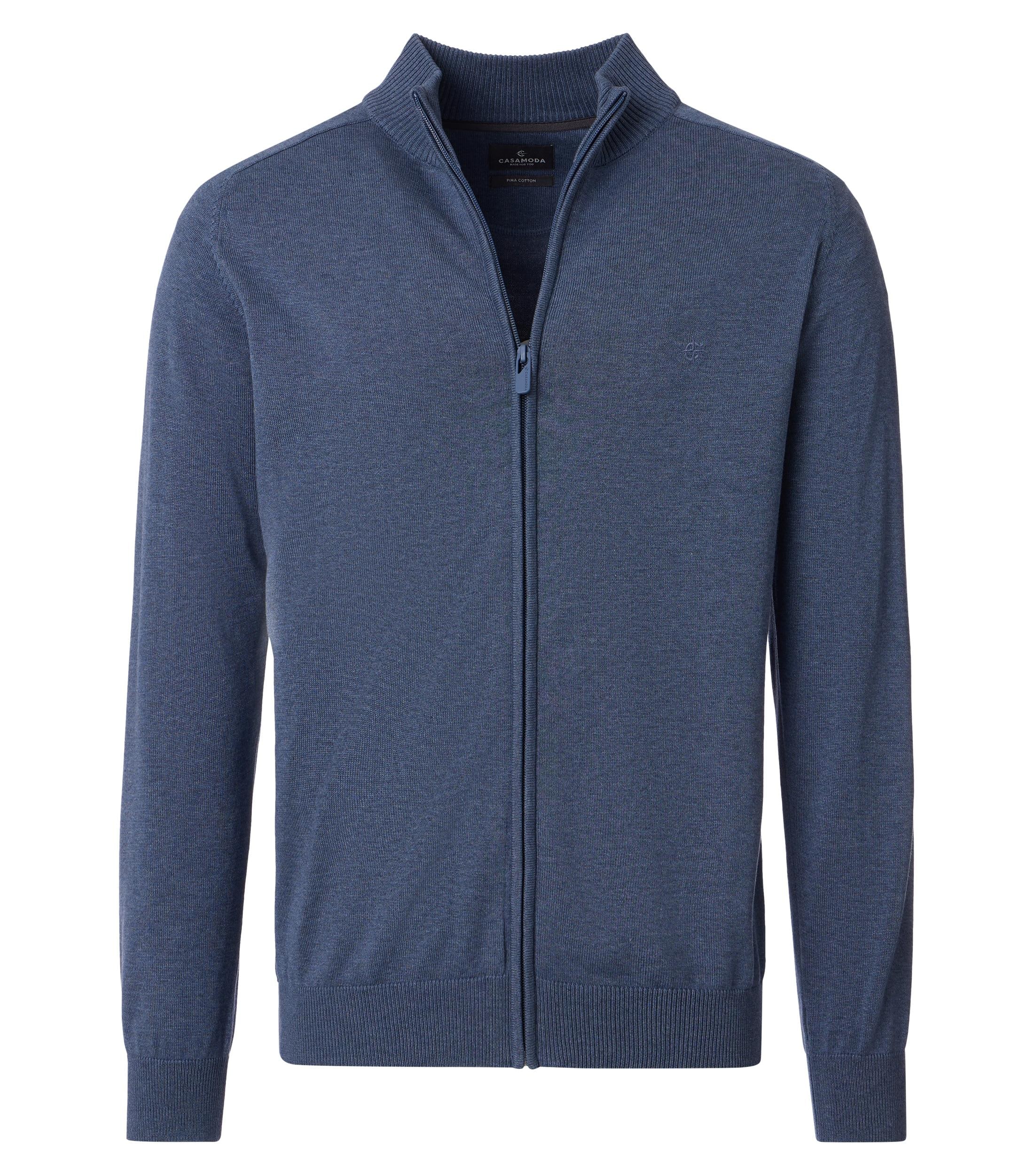 CASAMODA Strickjacke »Strickjacke« mit Stehkragen und Reissverschluss