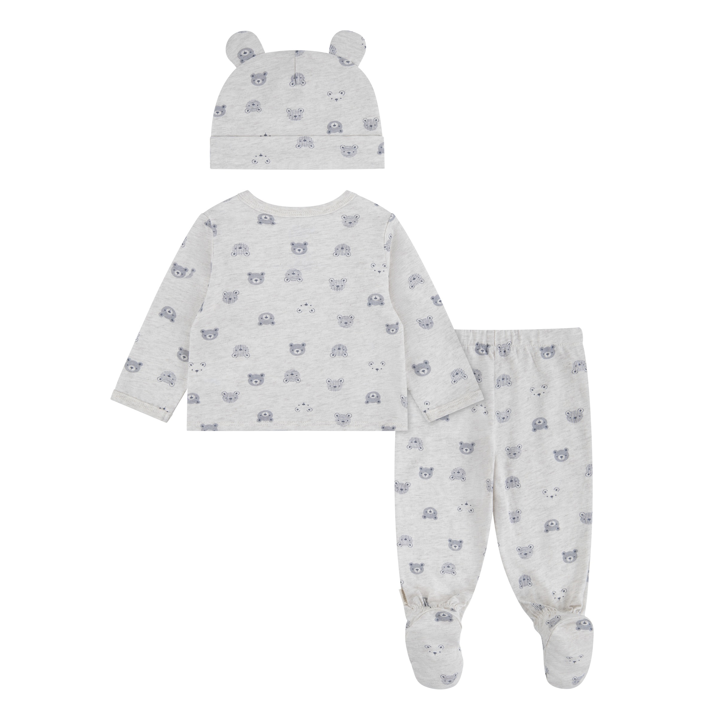 HUGGIES babywear T-shirt à manches longues & pantalon »HUGG FOOTED PANT SET+ATTACHMEN« Ensemble,  avec imprimé intégral