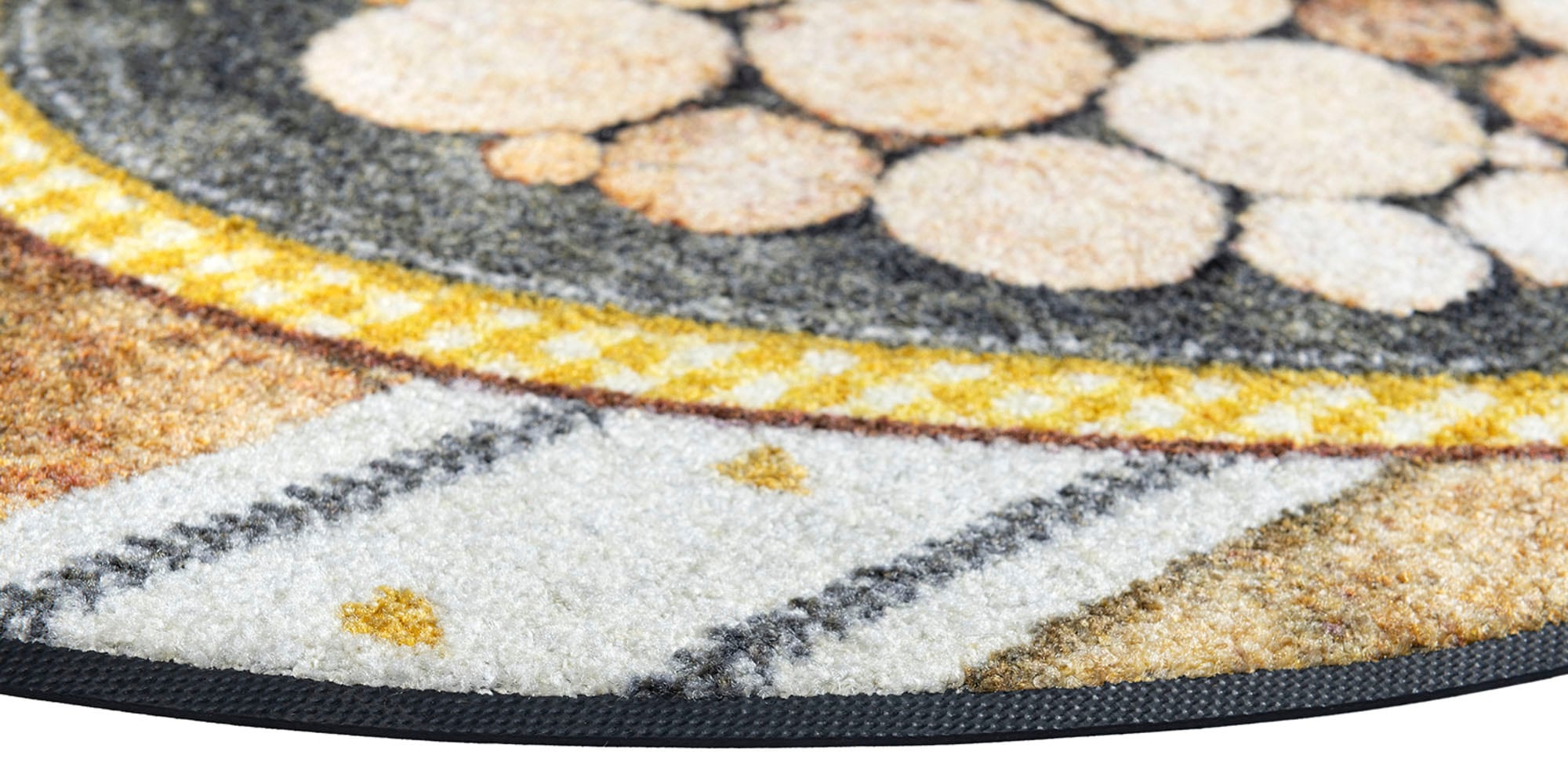 wash+dry by Kleen-Tex Fussmatte »Round Cortina«, rechteckig, 7 mm Höhe