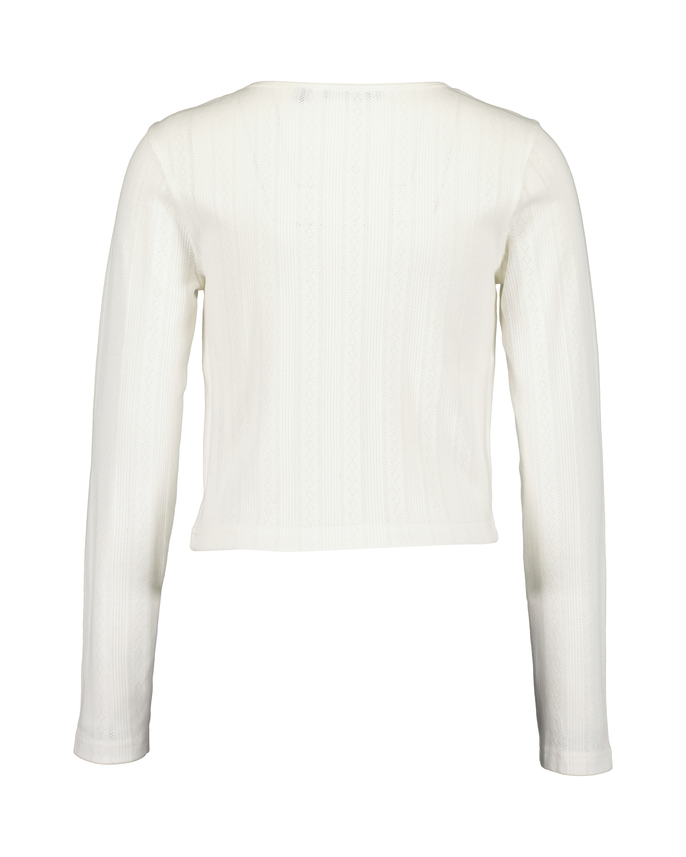 Blue Seven Langarmshirt im leichten Sommer-Jacquard und mit Deko-Knopfleiste