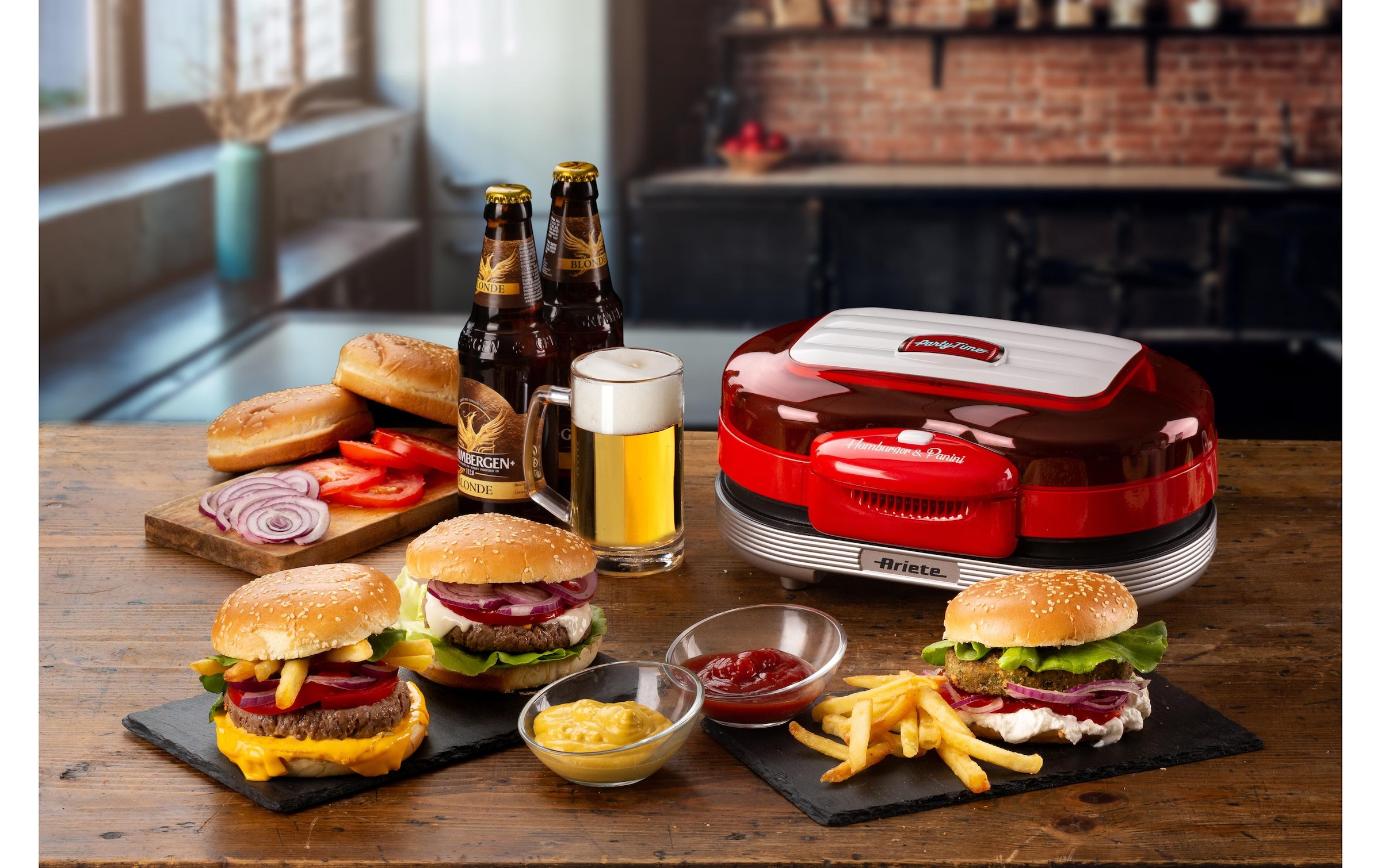 Ariete Hamburger Maker »Ariete Party Time«, 1200 W