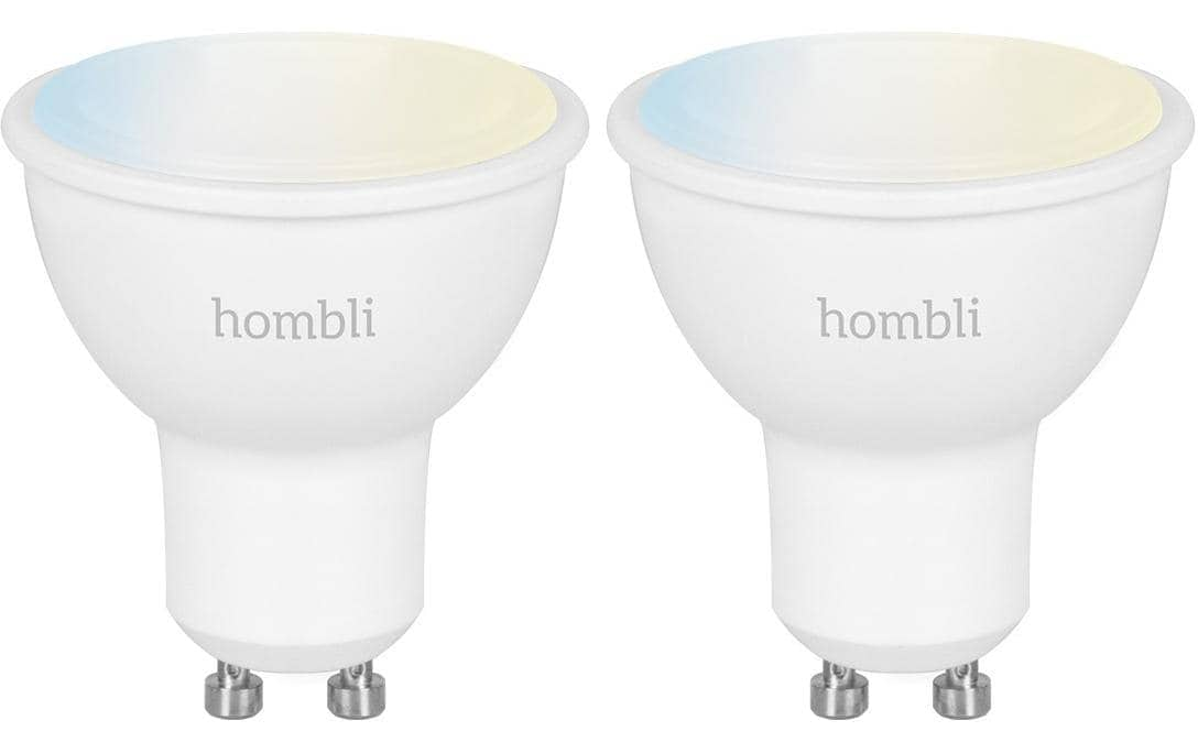 LED-Leuchtmittel »hombli Smart Spot GU10 45050 W CCT 1+1 Pack«, GU10, Neutralweiss-Tageslichtweiss-Kaltweiss-Warmweiss