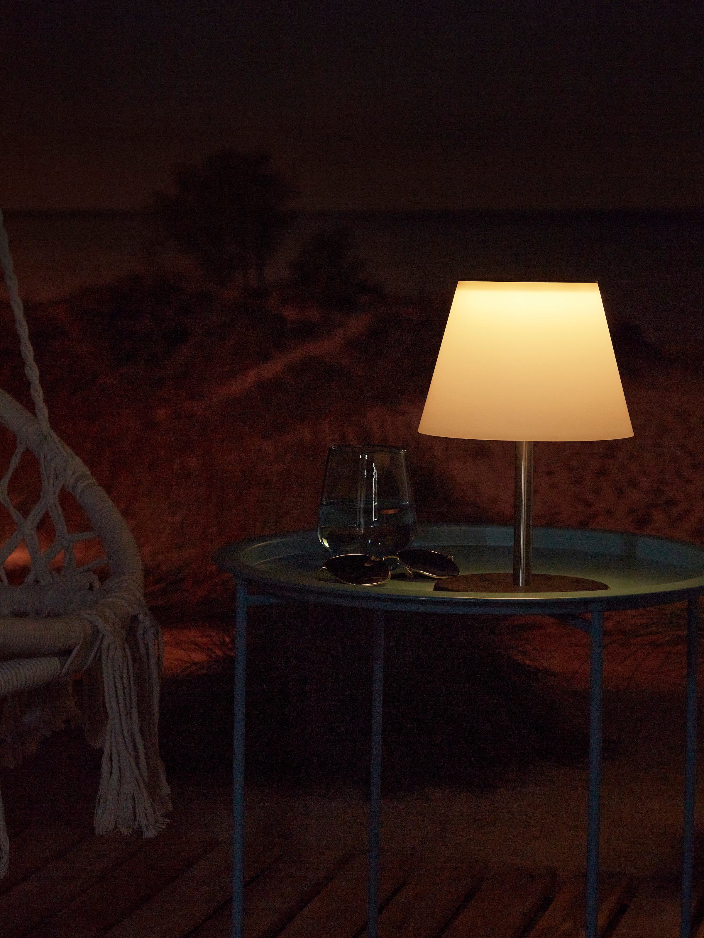 LUXFORM Lampe de table extérieure »Solar-Tischlampe - Maspalomas - LED - 15 Lumen« Module LED 1 cuis alimenté par énergie solaire