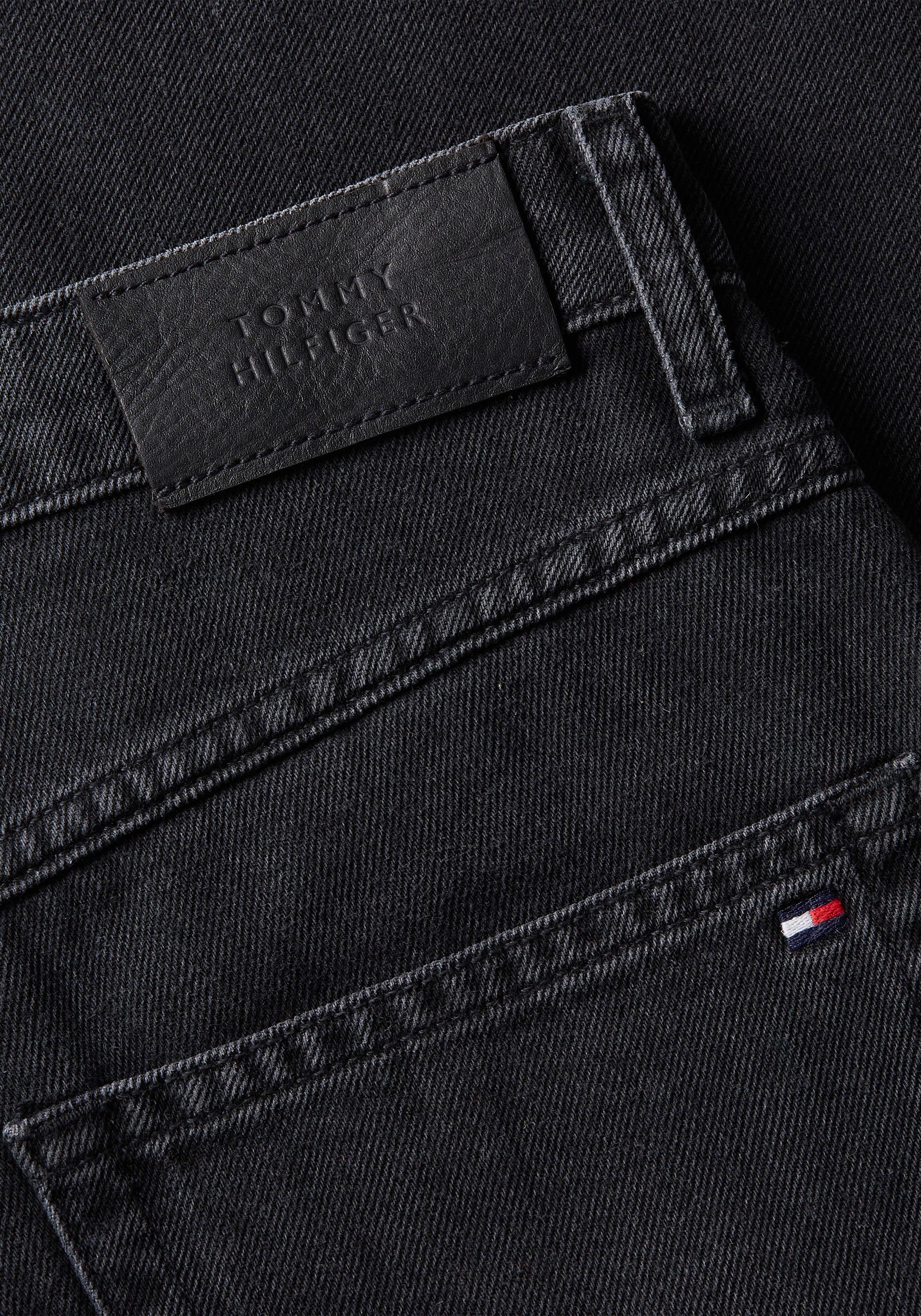 Tommy Hilfiger Straight-Jeans »CLASSIC STRAIGHT HW«, mit Tommy Hilfiger Leder-Badge