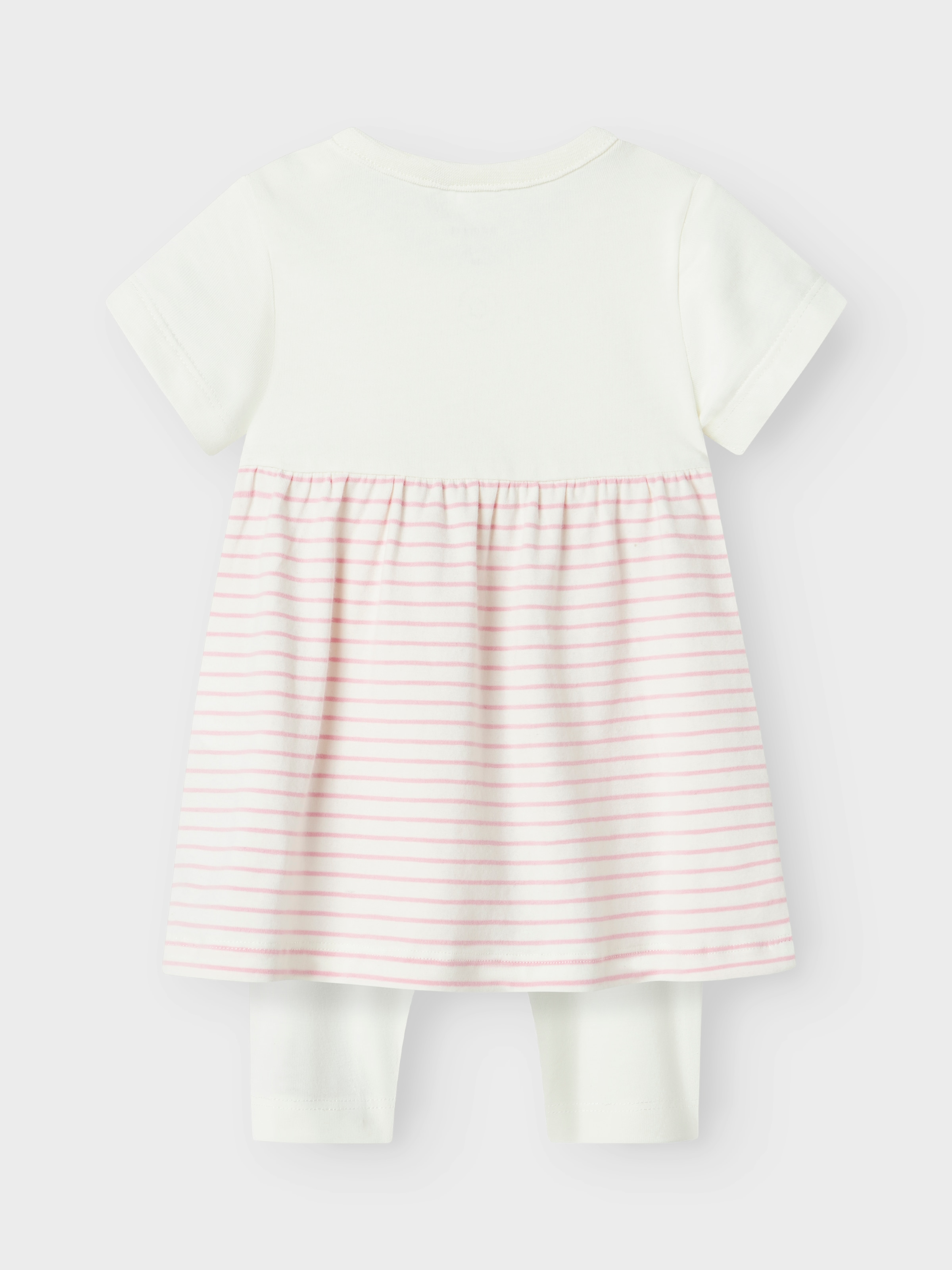 Name It Robe & leggings »NBFJABELLE SS DRESS SET« Set, 2 cuis tlg. mit süssen aufgesetzten Taschen