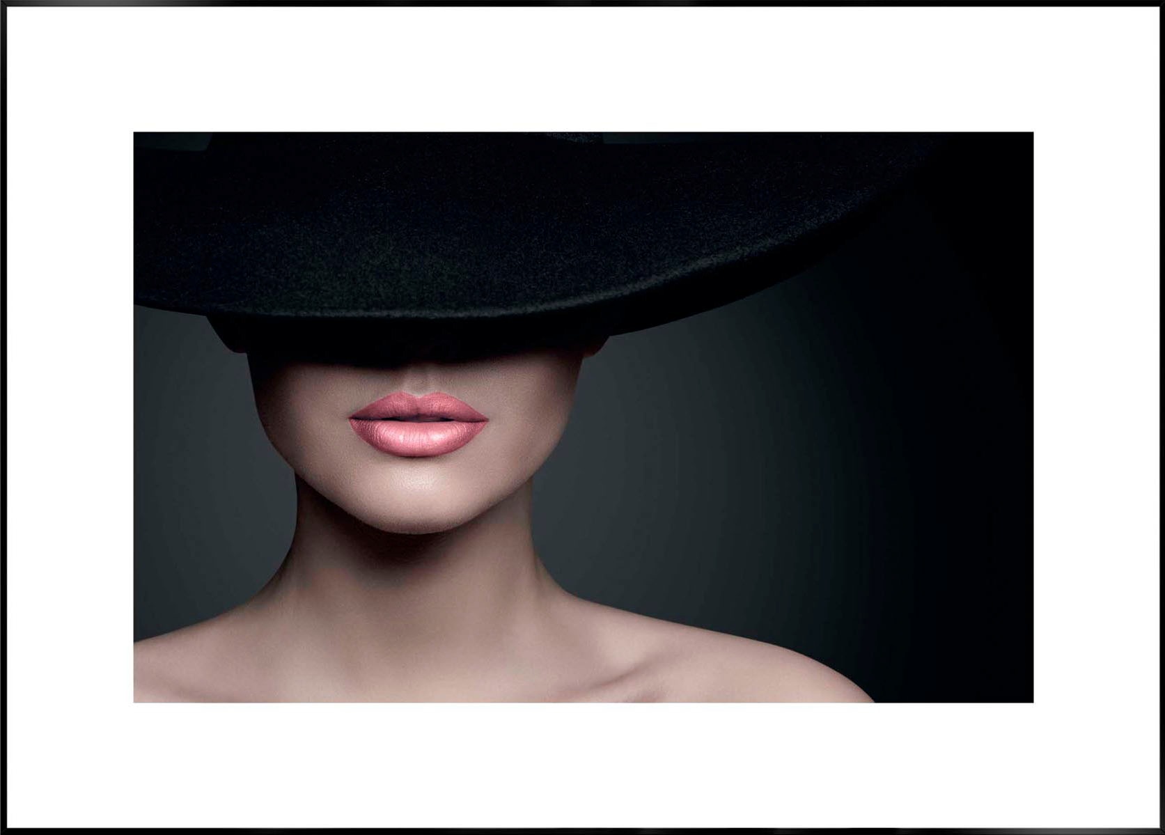Image of Reinders! Wandbild »Slim Frame Black 50x70 Feminine Hat« bei Ackermann Versand Schweiz