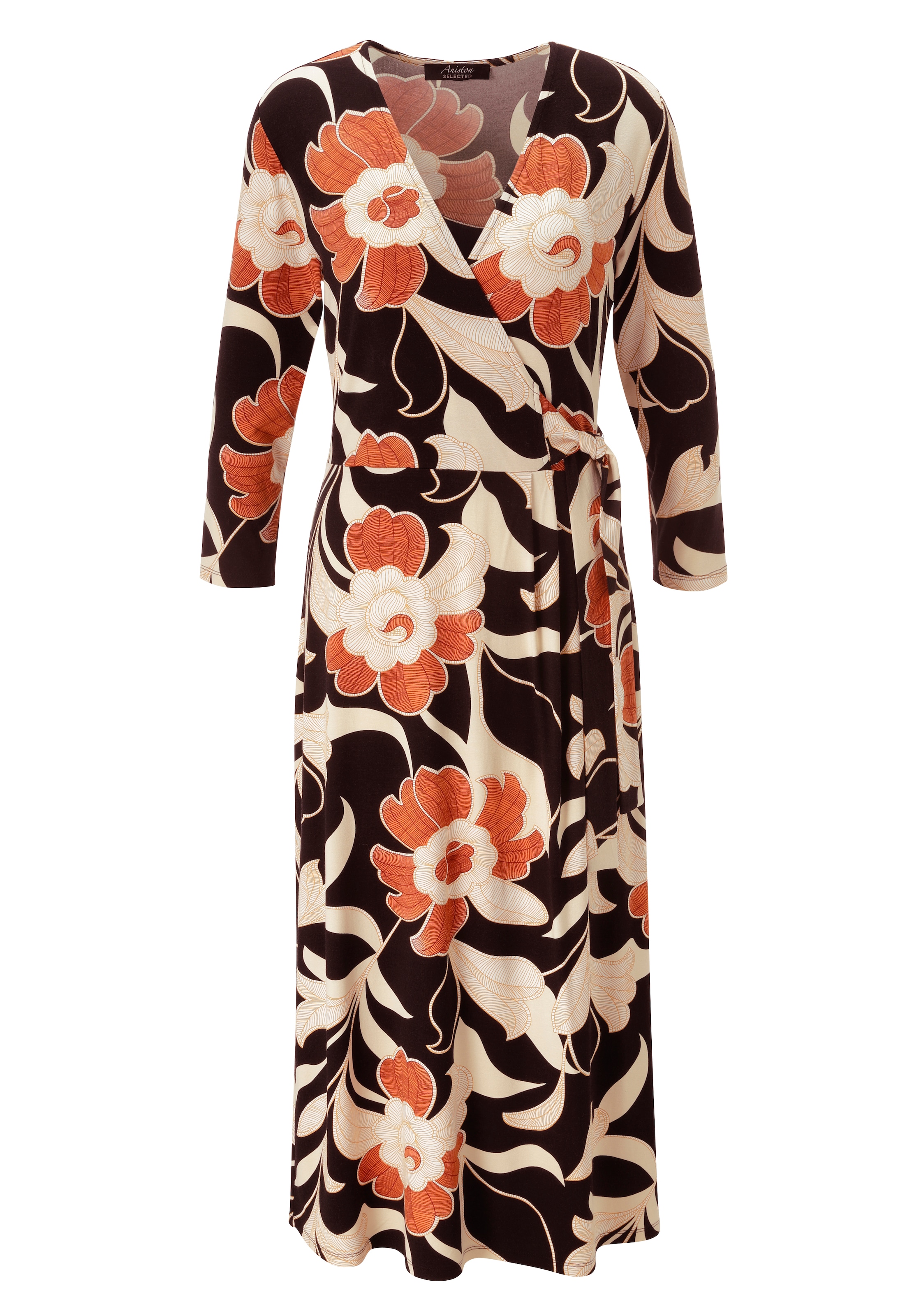 Aniston SELECTED Jerseykleid in femininer Wickel-Optik - NEUE KOLLEKTION
