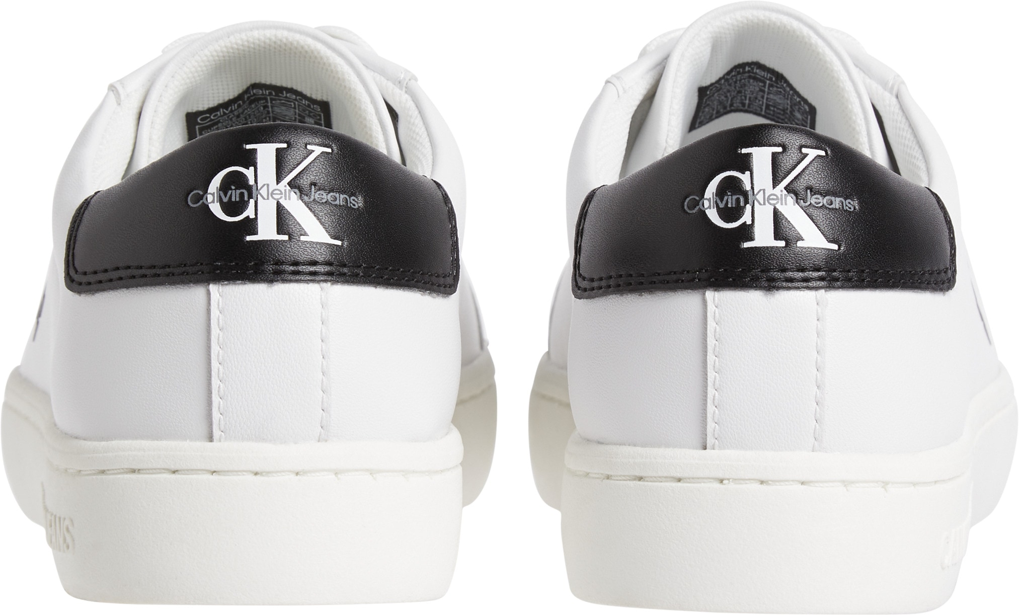 Calvin Klein Jeans Sneaker »CLASSIC CUPSOLE LACEUP LTH WN«, mit seitlichem Logoschriftzug, Freizeitschuh, Halbschuh, Schnürschuh